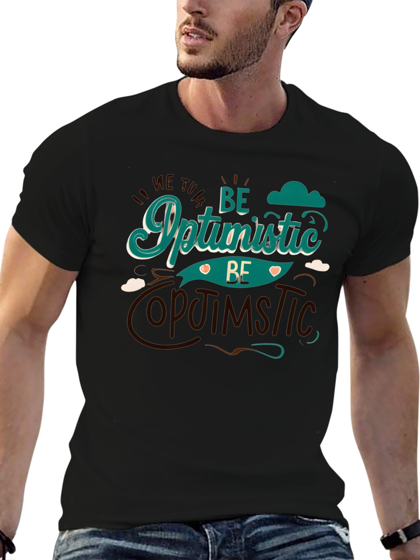 Be Optimistic Graphic Tee - Stylish Comfort