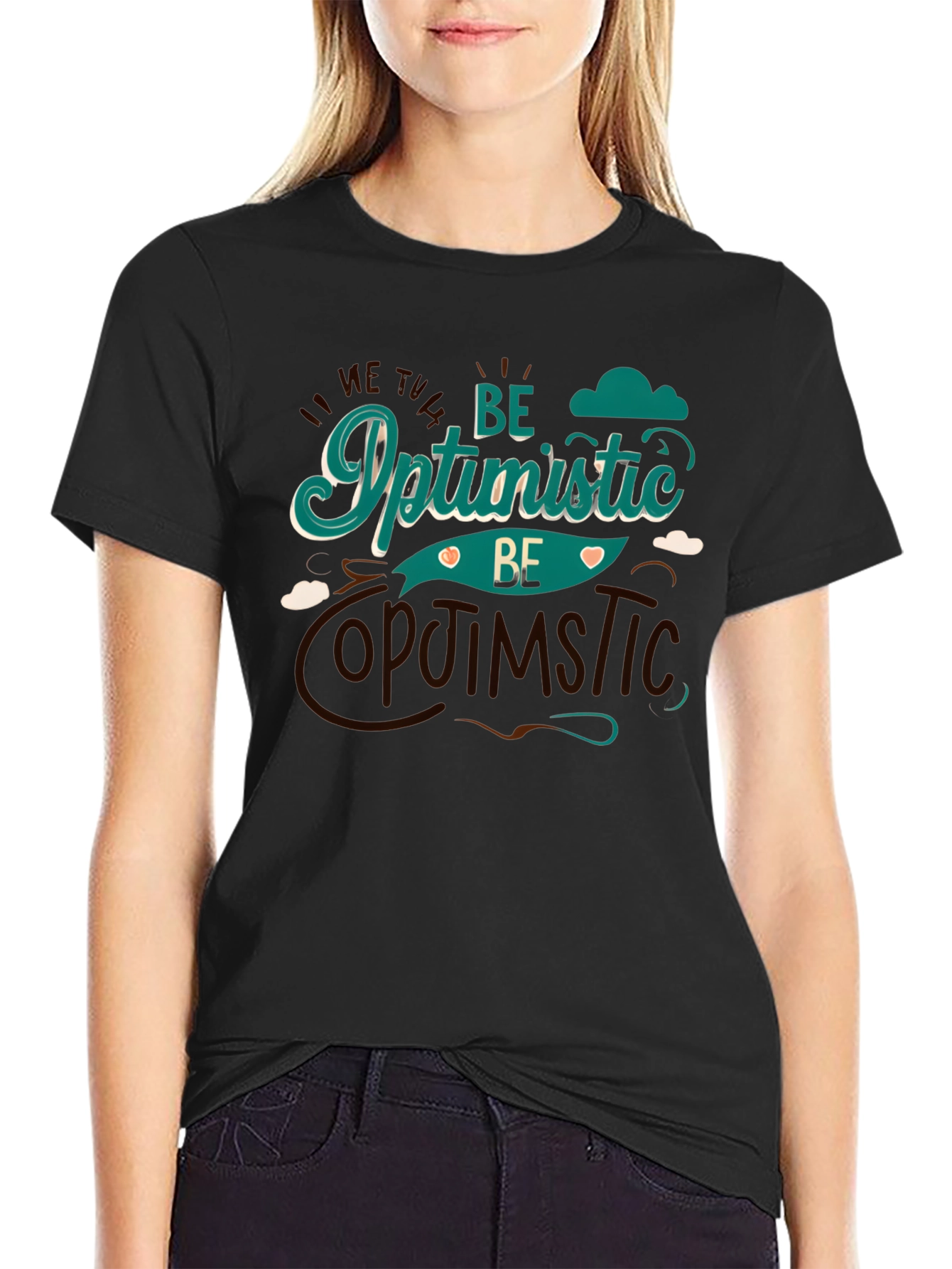 Be Optimistic Graphic Tee - Stylish Comfort