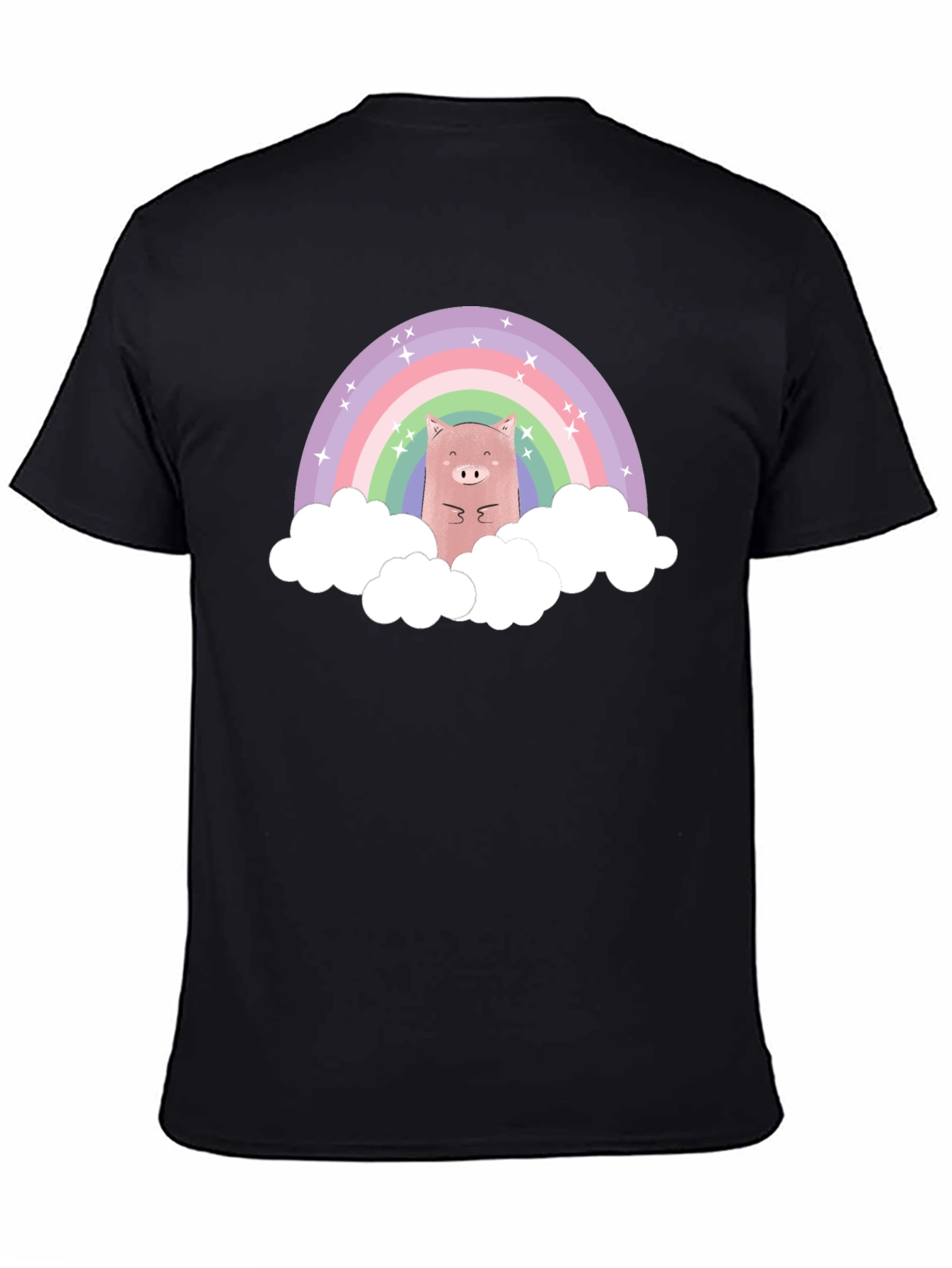 Rainbow Pig T-Shirt - Cute Cartoon Design
