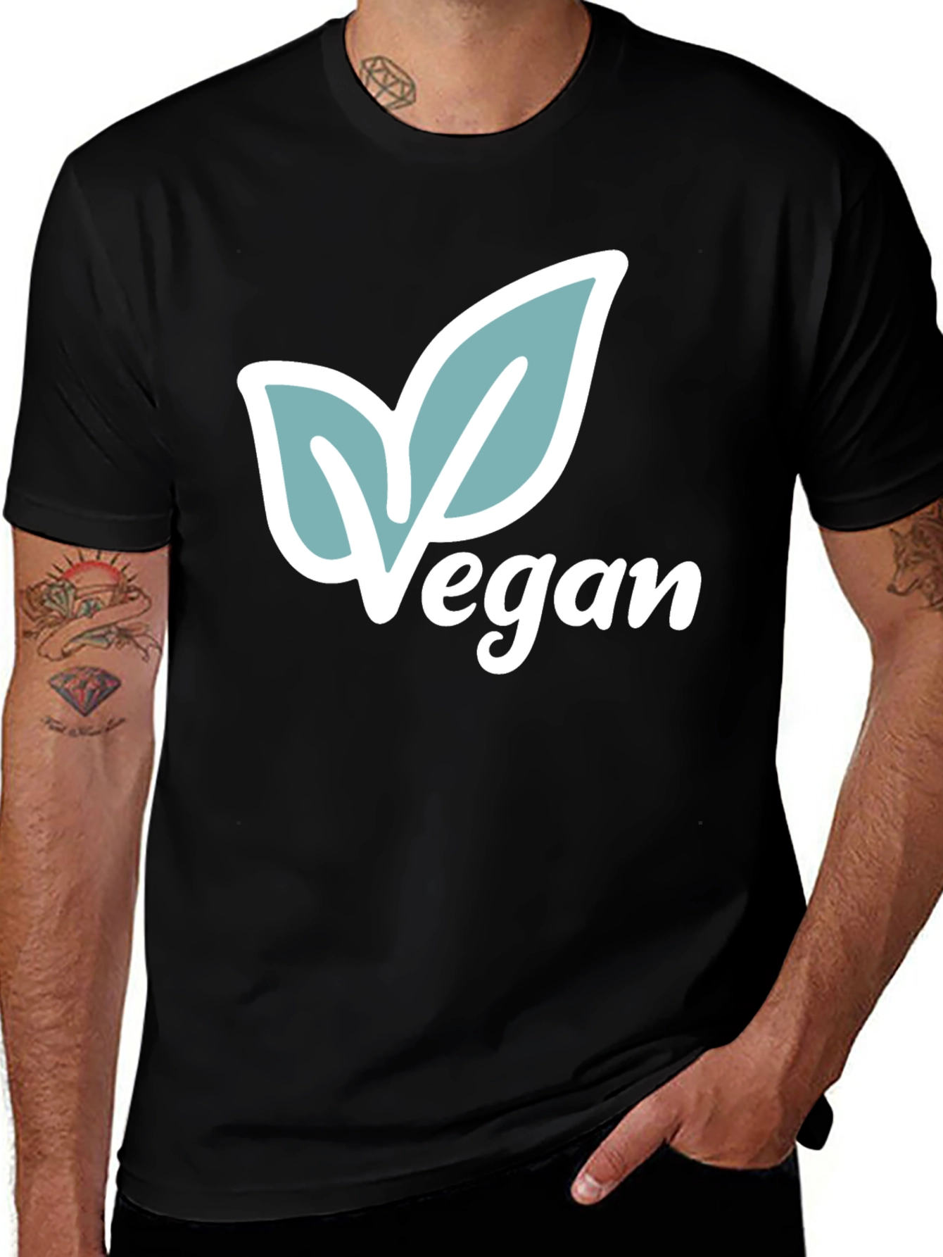 Vegan Leaf T-Shirt - Stylish & Sustainable