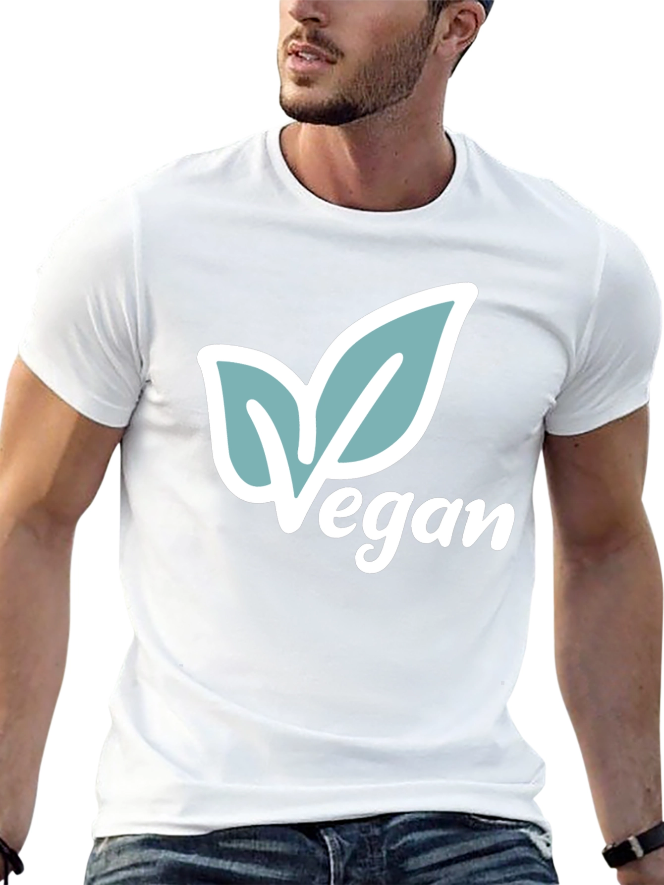 Vegan Leaf T-Shirt - Stylish & Sustainable