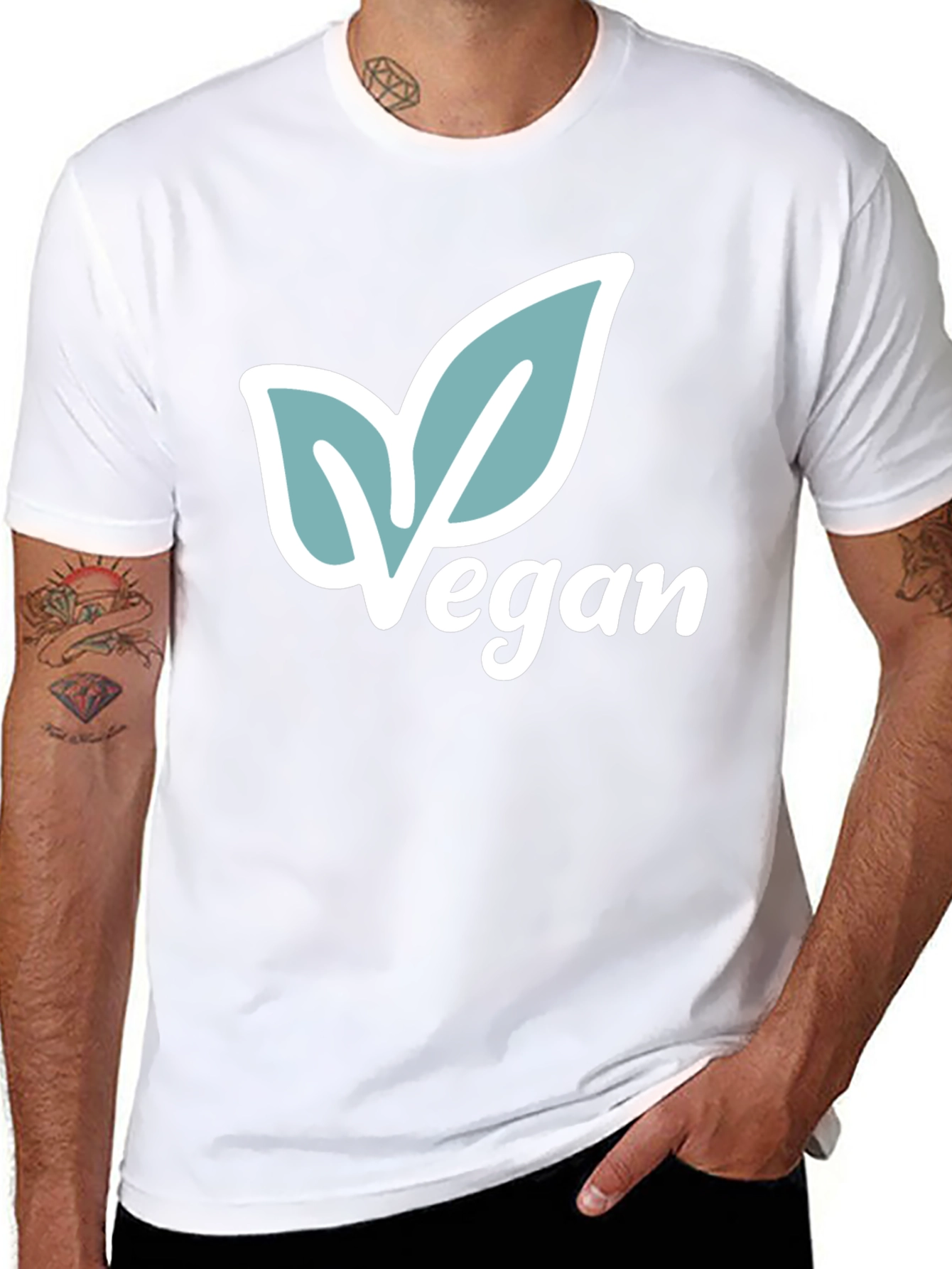 Vegan Leaf T-Shirt - Stylish & Sustainable