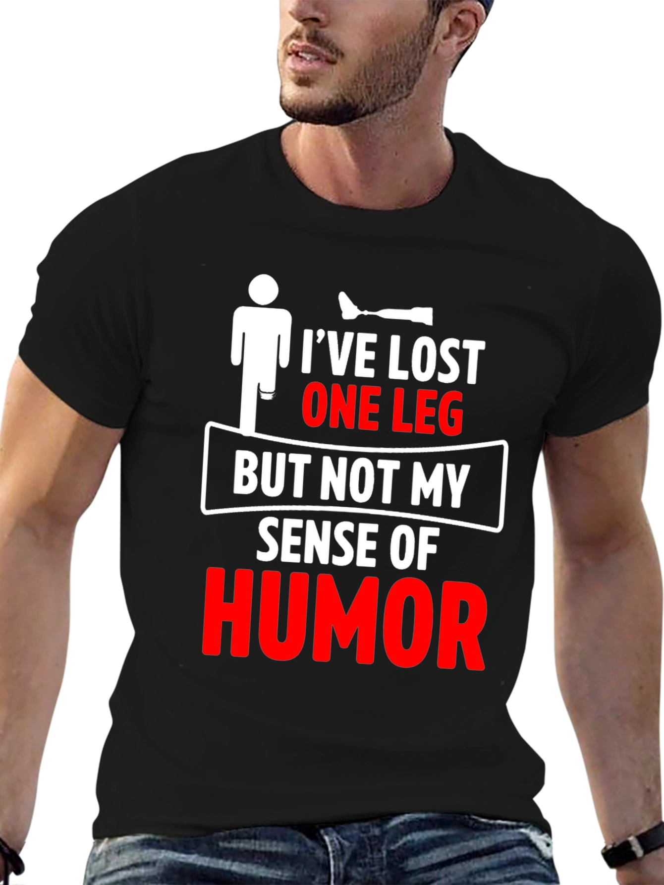 Humorous Amputee T-Shirt - Ive Lost One Leg