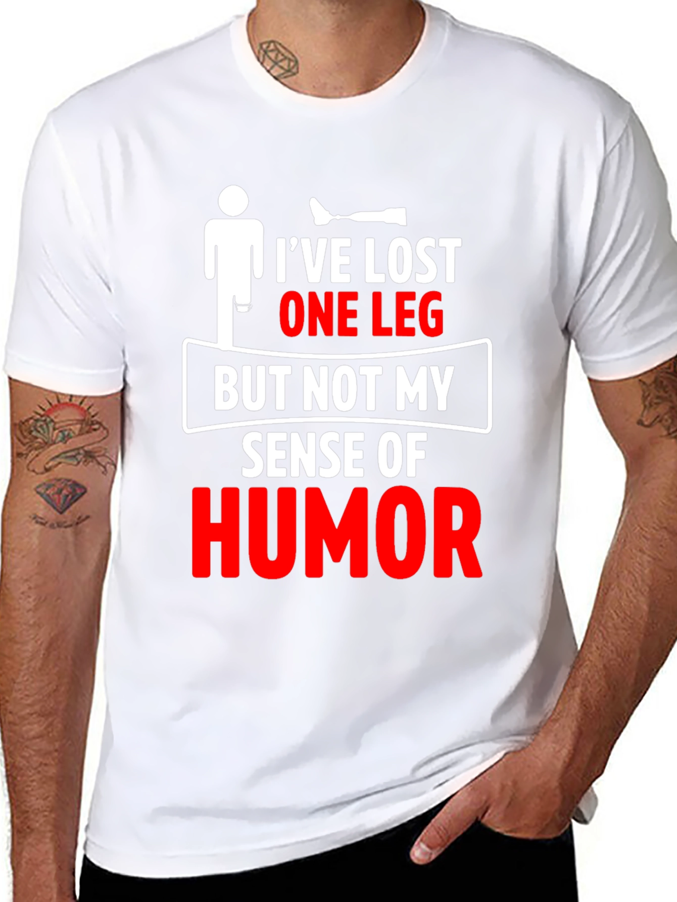 Humorous Amputee T-Shirt - Ive Lost One Leg
