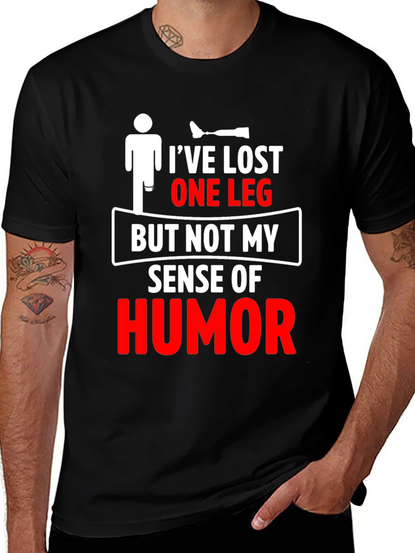 Humorous Amputee T-Shirt - Ive Lost One Leg