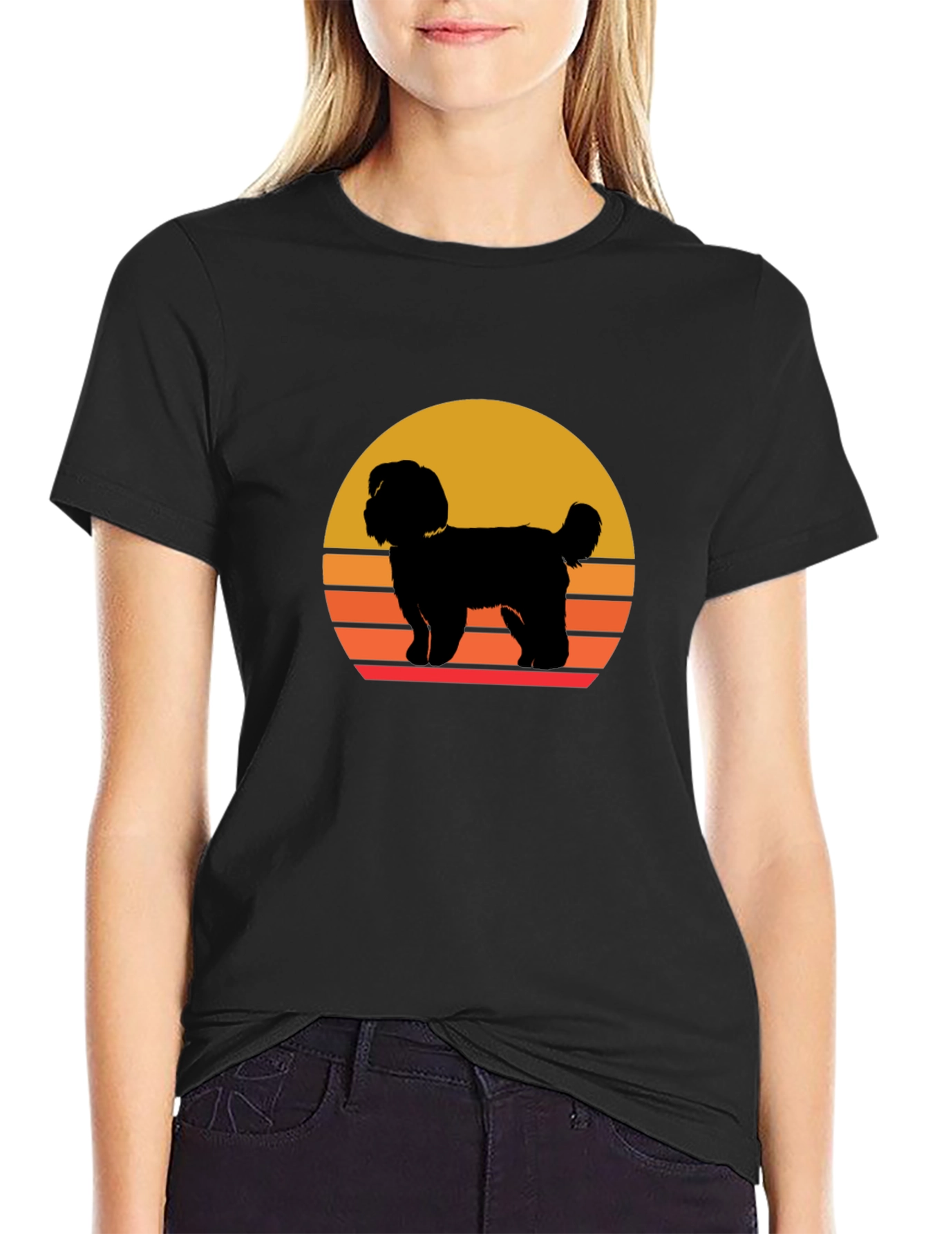 Retro Dog Silhouette T-Shirt