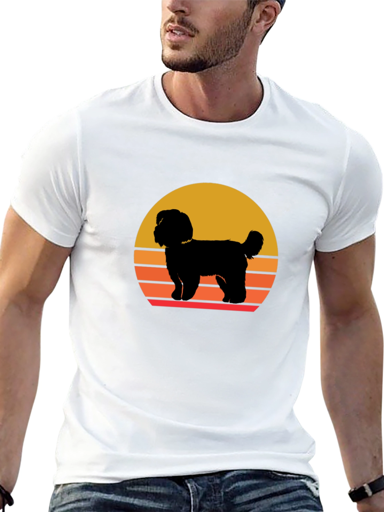 Retro Dog Silhouette T-Shirt