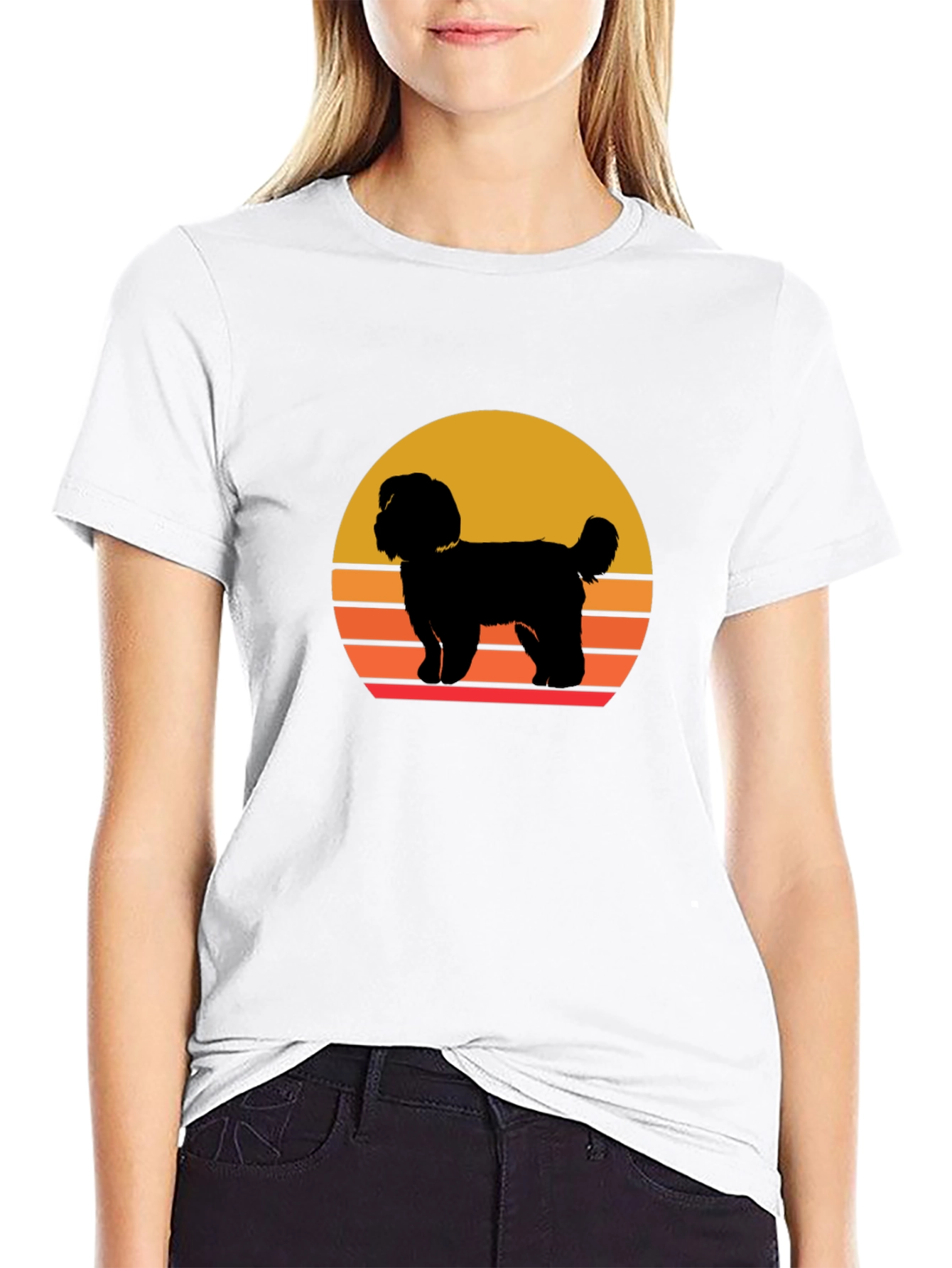Retro Dog Silhouette T-Shirt
