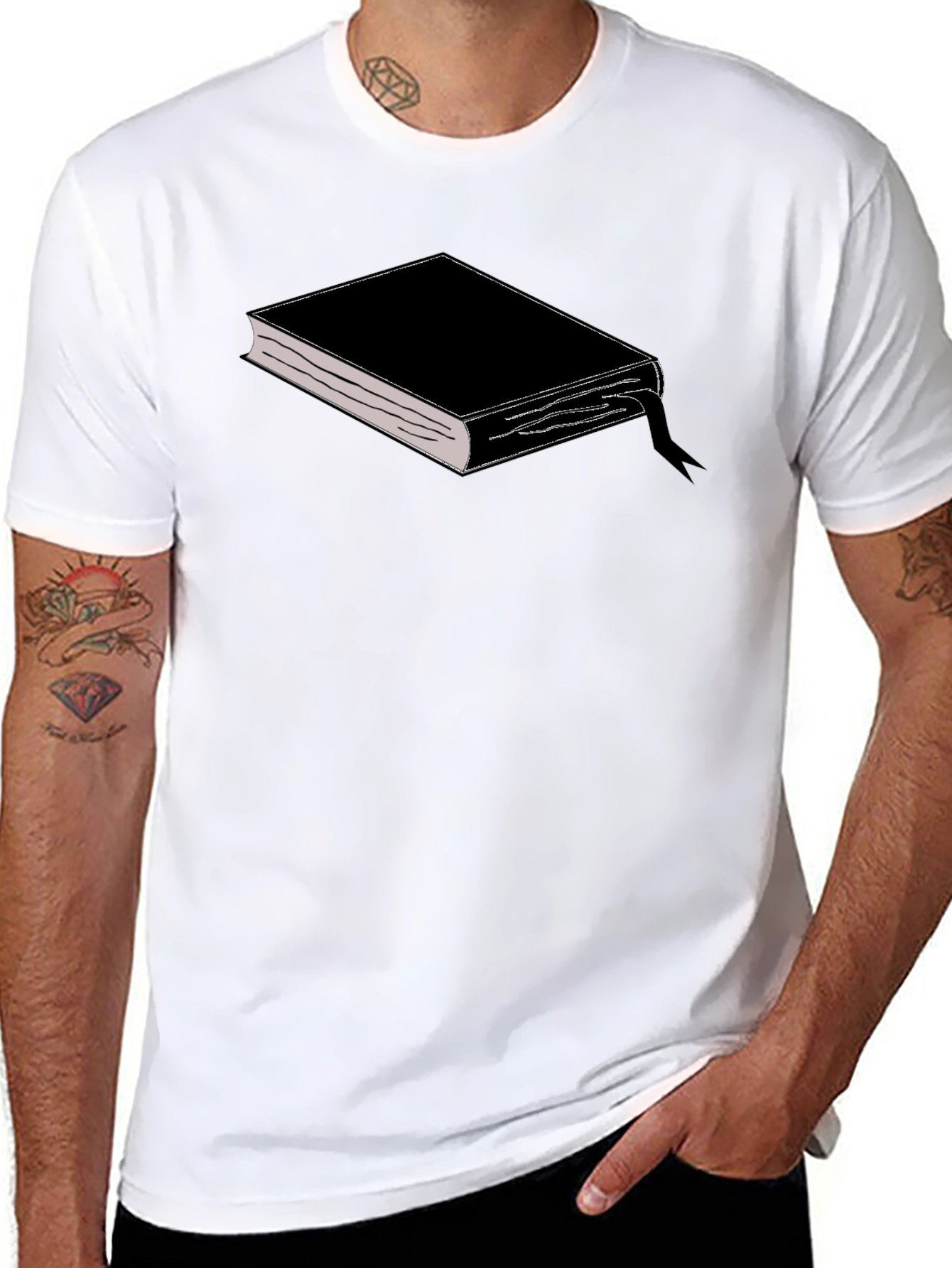Black Book Graphic T-Shirt - Stylish and Unique Design