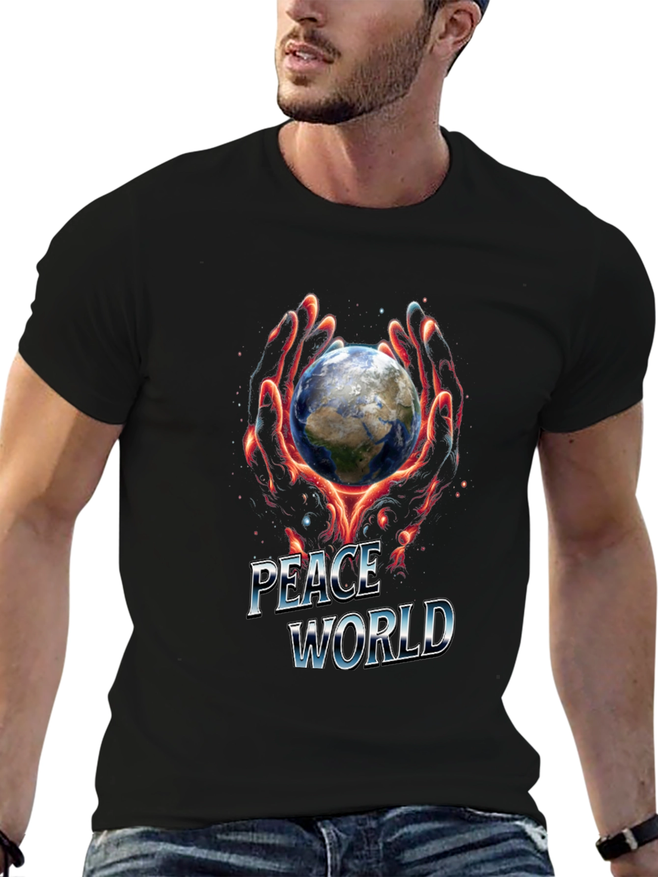 Peace World Graphic T-Shirt