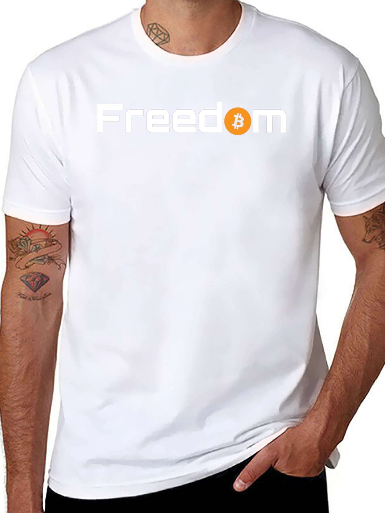 Bitcoin Freedom Graphic Tee - Crypto Inspired T-Shirt