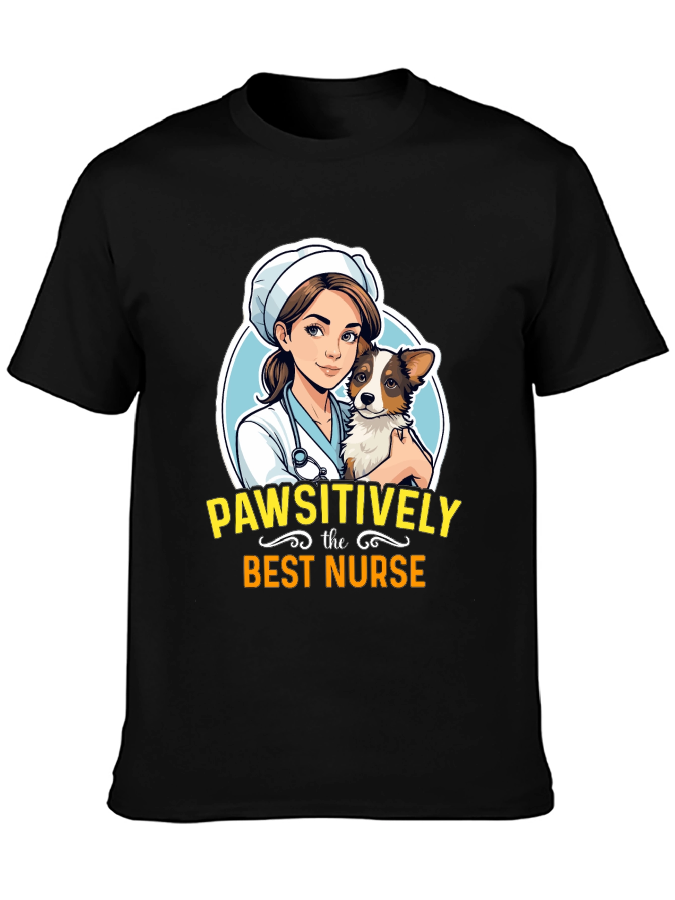 Pawsitively the Best Nurse Graphic Tee