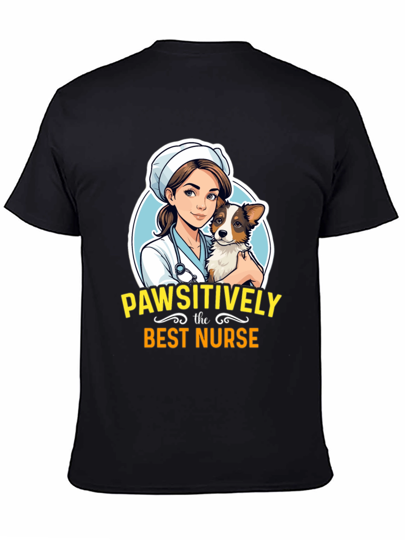 Pawsitively the Best Nurse Graphic Tee