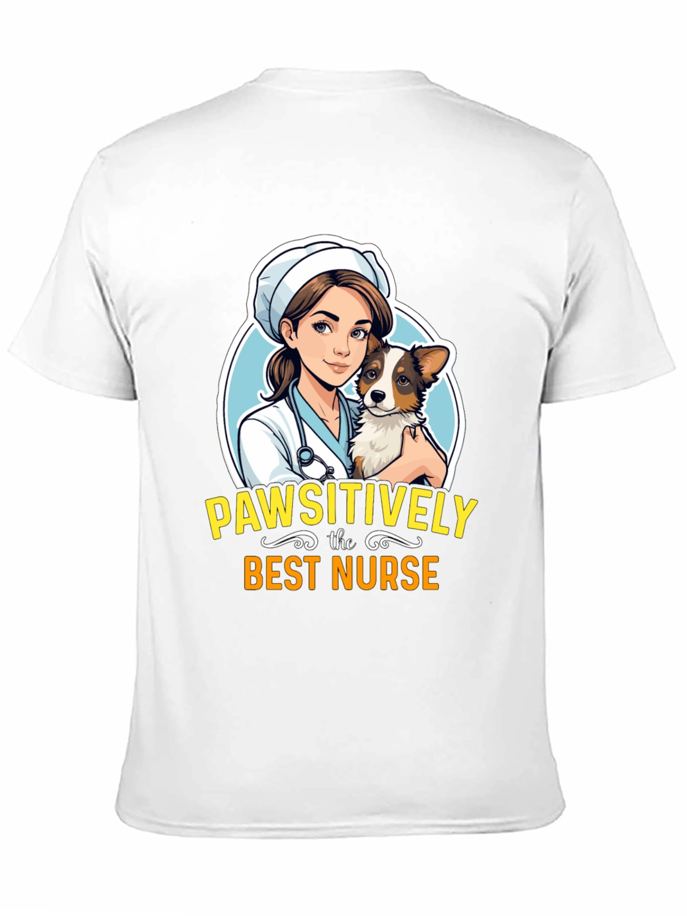 Pawsitively the Best Nurse Graphic Tee