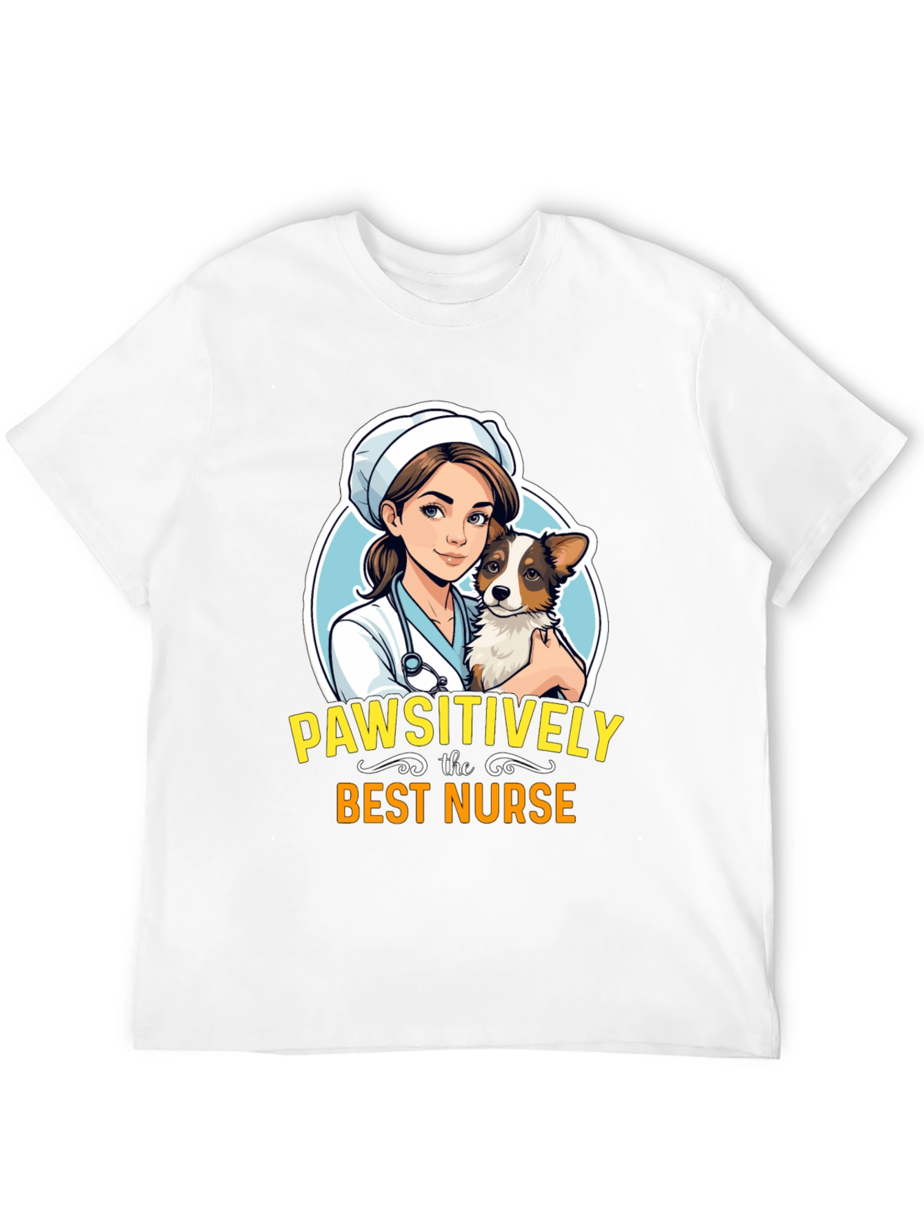 Pawsitively the Best Nurse Graphic Tee
