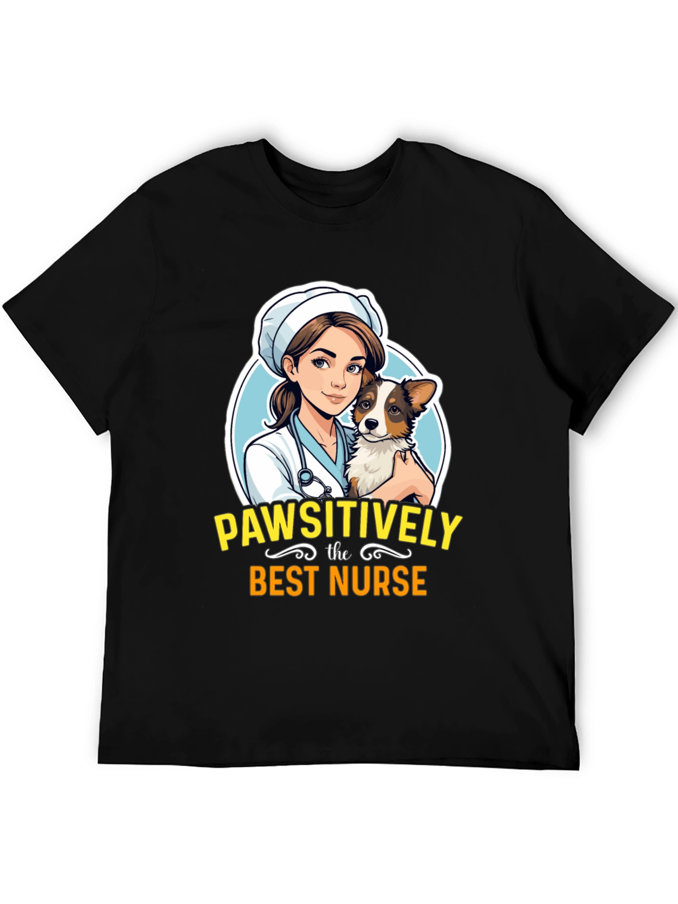Pawsitively the Best Nurse Graphic Tee
