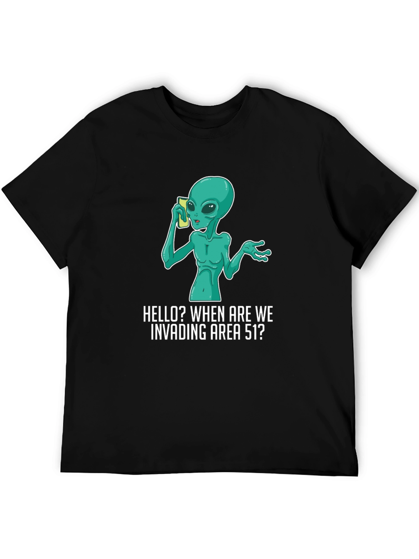 Alien Invading Area 51 T-Shirt
