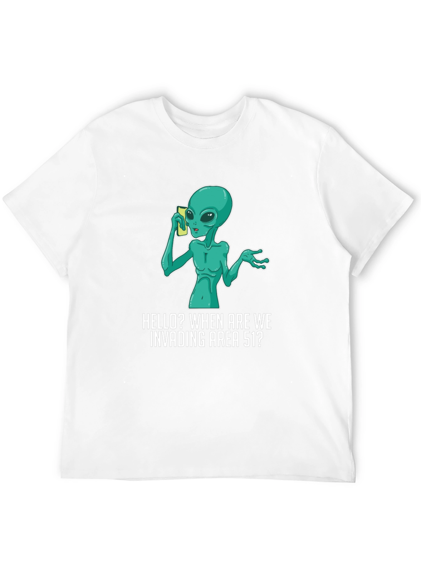 Alien Invading Area 51 T-Shirt
