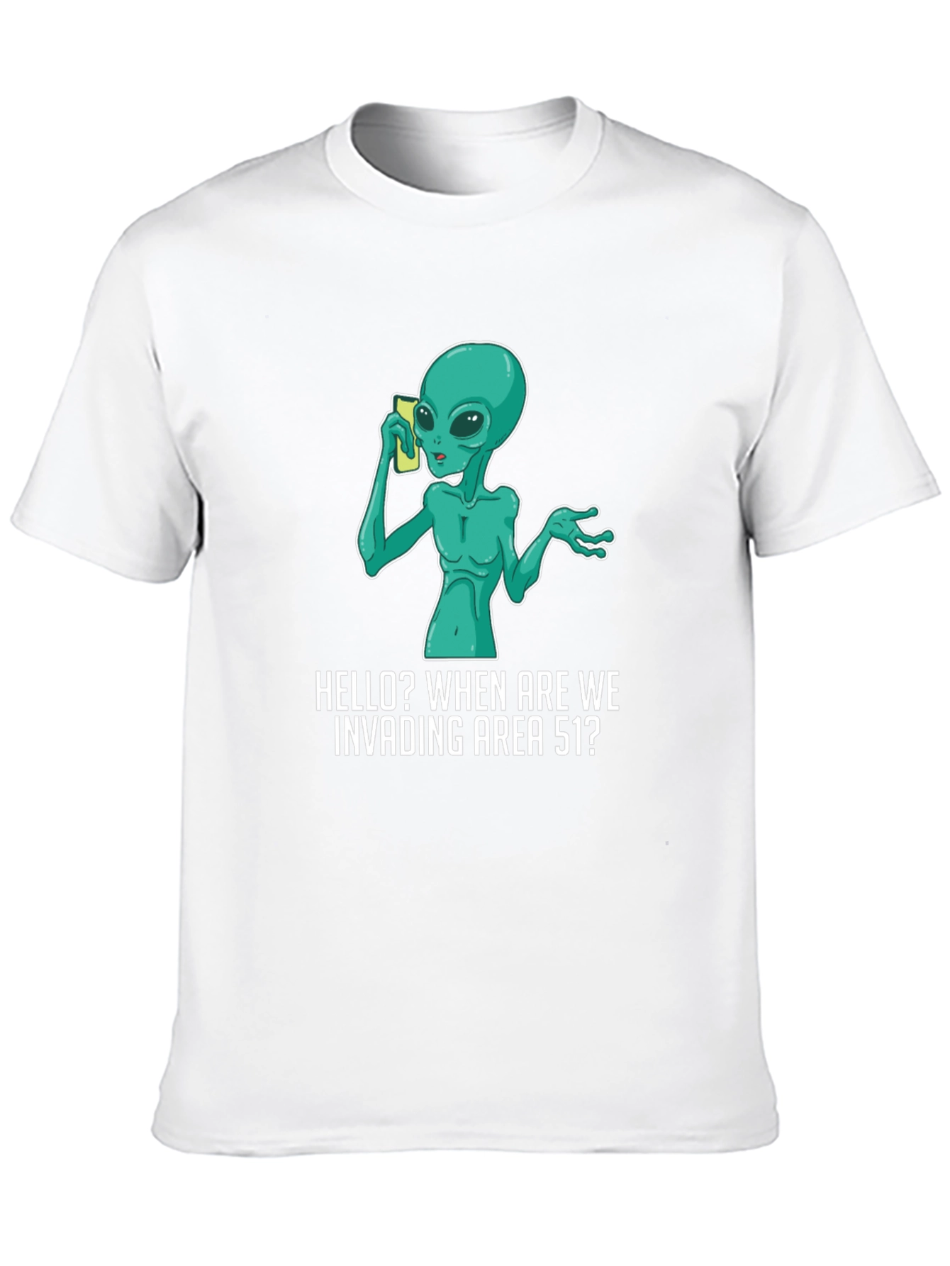Alien Invading Area 51 T-Shirt