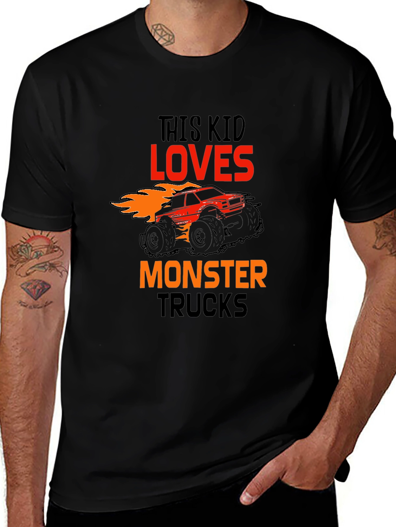 Monster Truck Kids Graphic T-Shirt