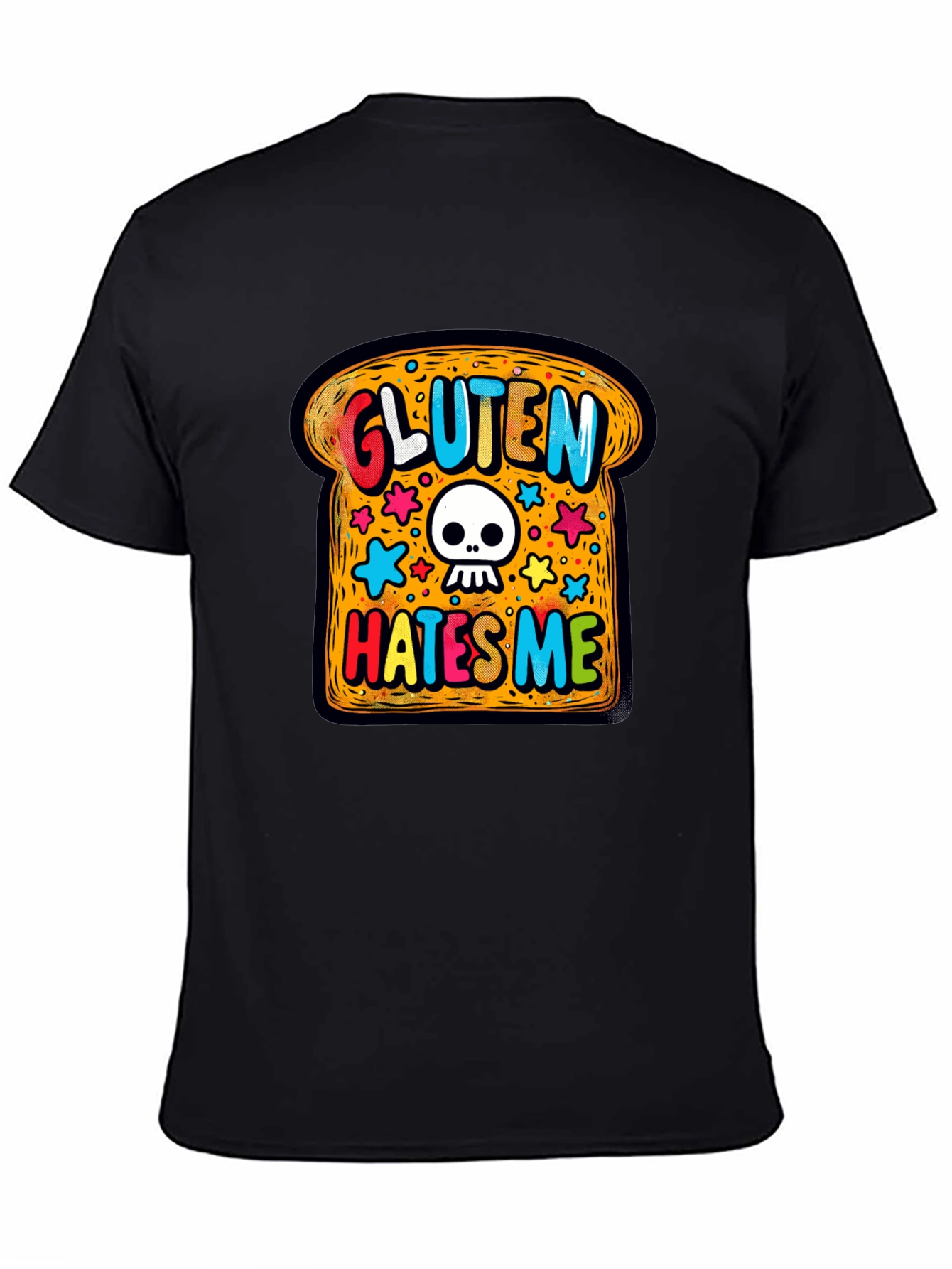 Gluten Hates Me T-Shirt - Novelty Graphic Tee