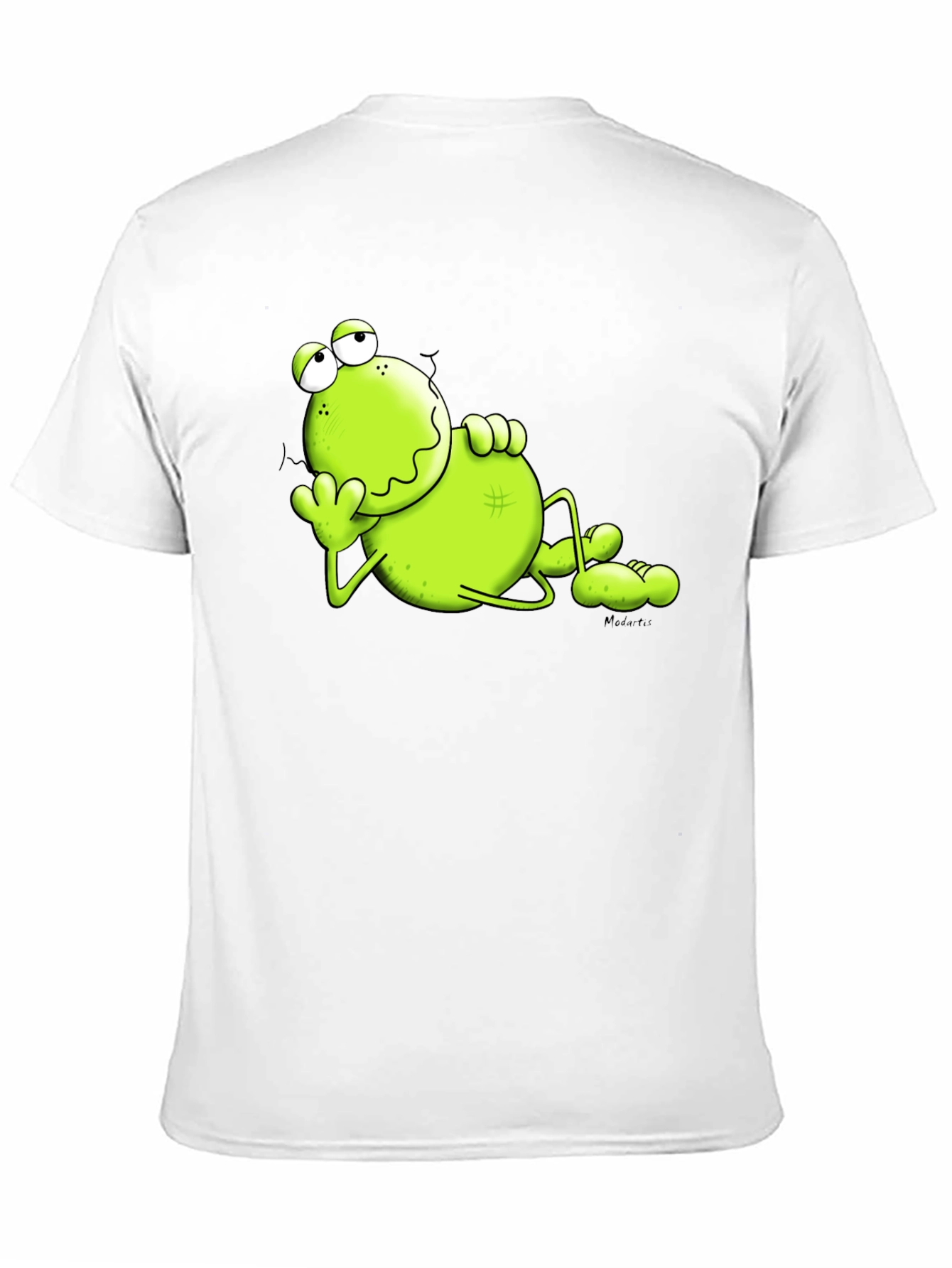 Lazy Frog Graphic Tee - Comfy Black T-Shirt