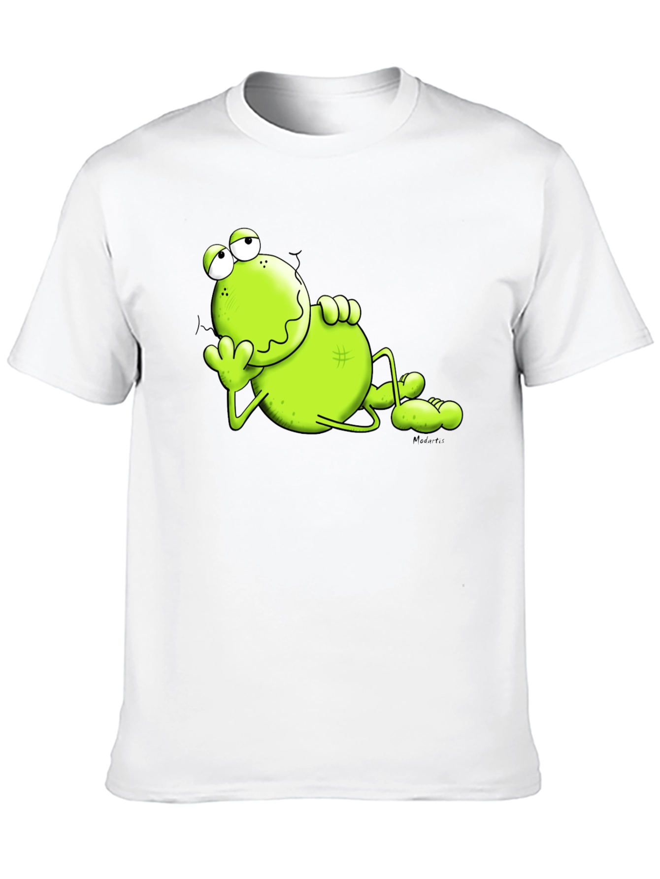 Lazy Frog Graphic Tee - Comfy Black T-Shirt