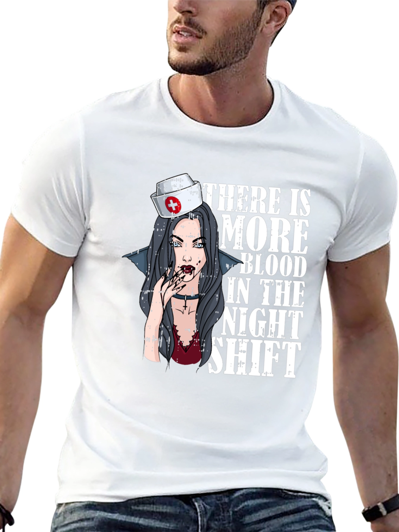 Vampire Nurse Night Shift T-Shirt