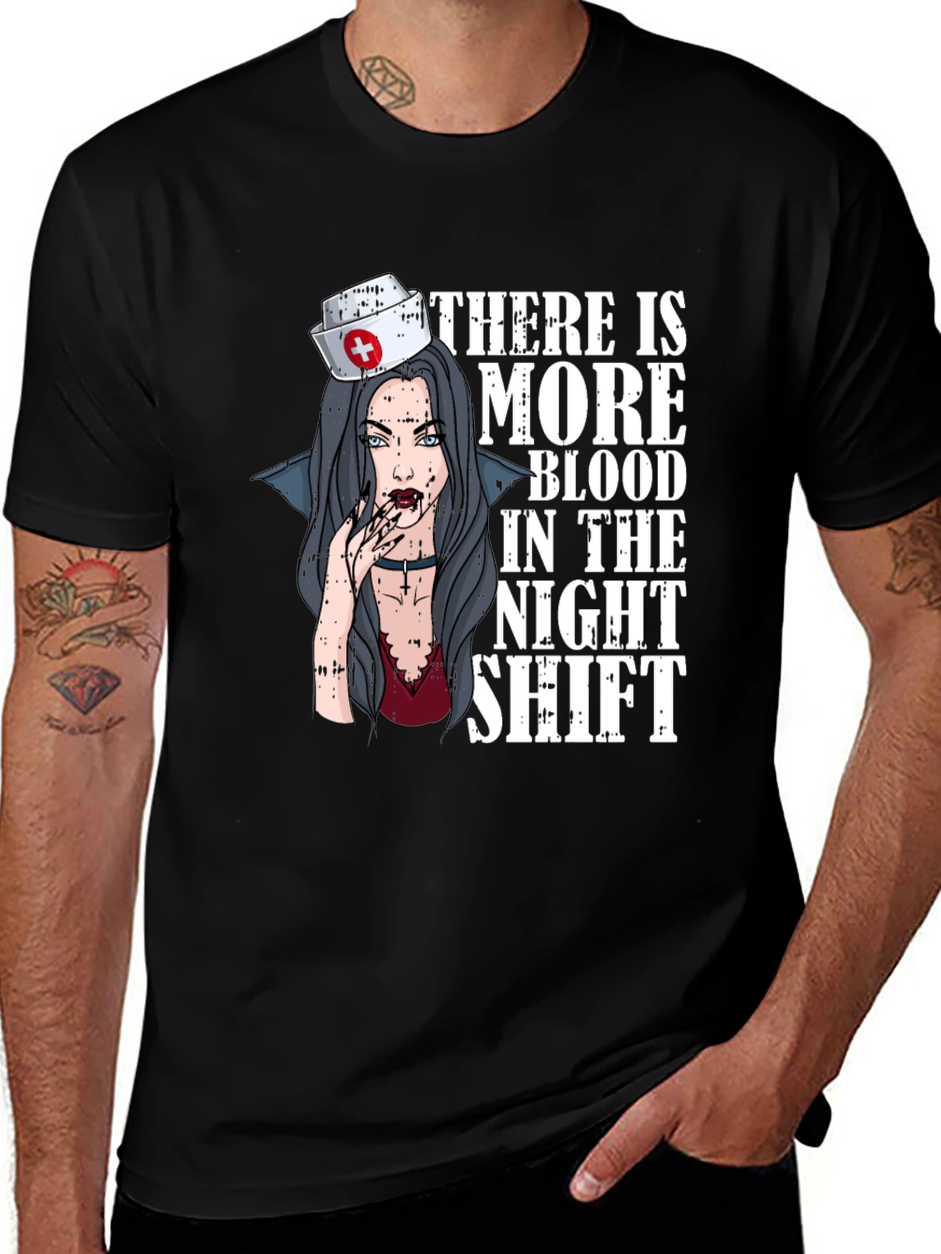 Vampire Nurse Night Shift T-Shirt