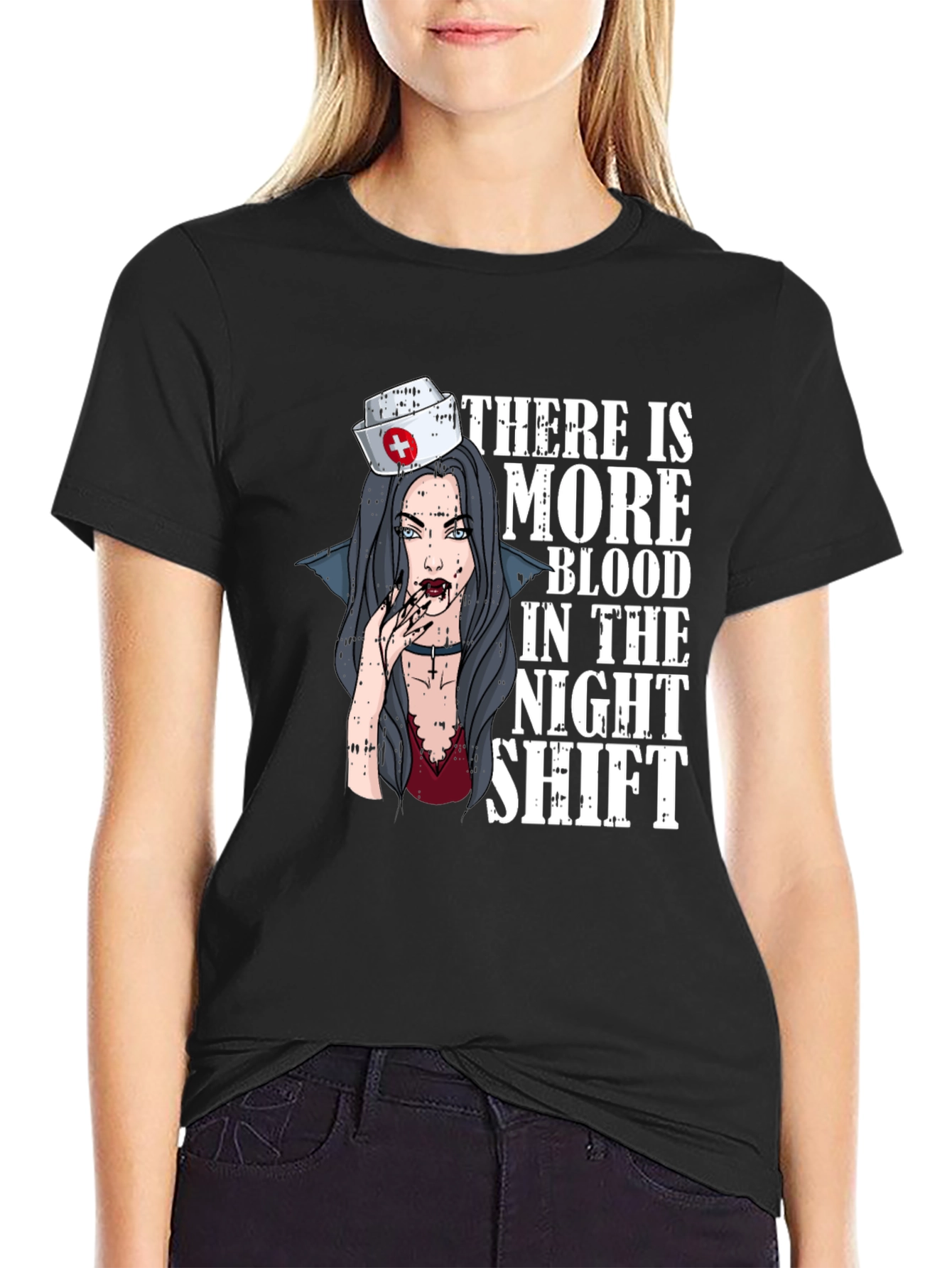 Vampire Nurse Night Shift T-Shirt