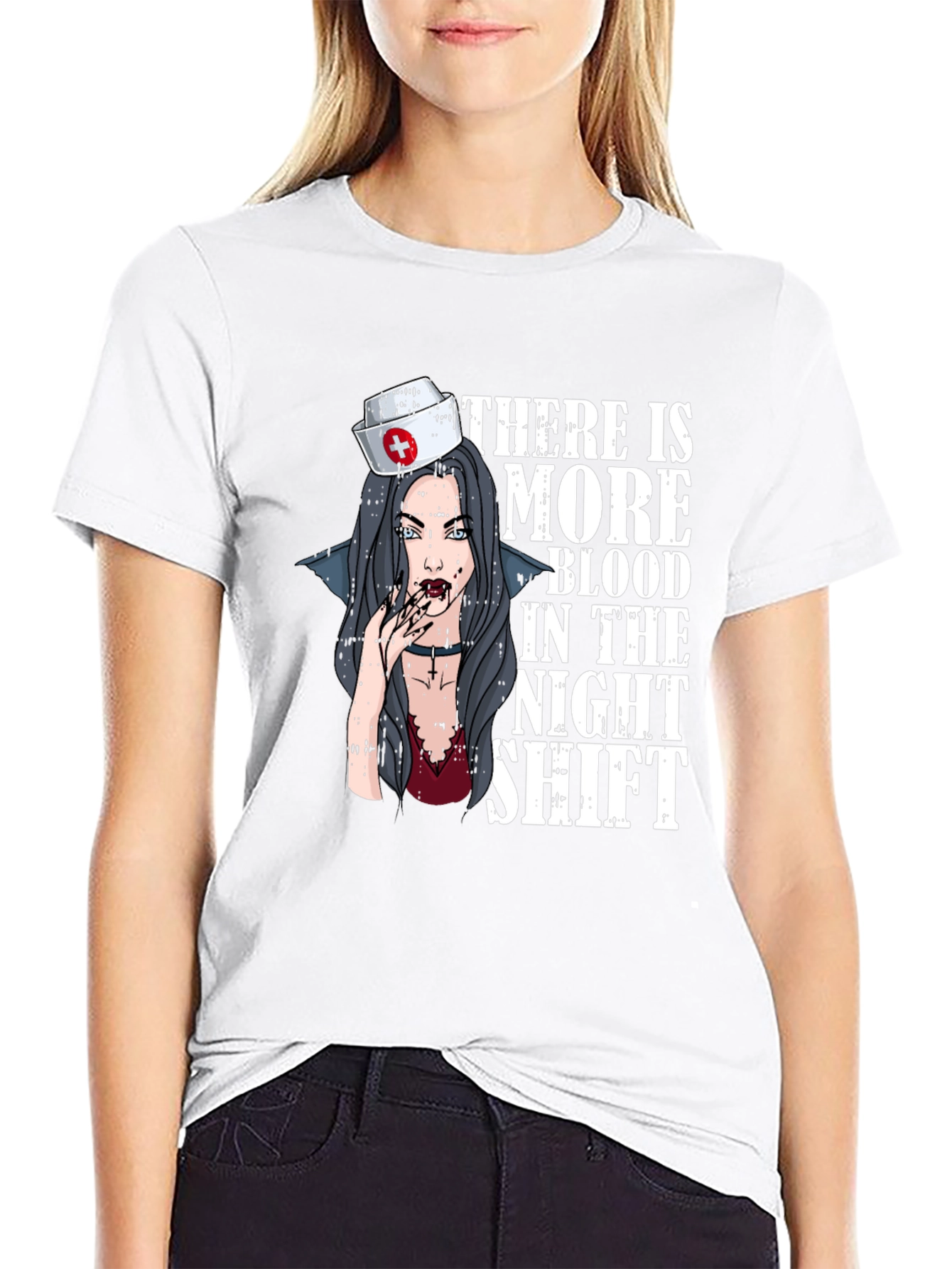 Vampire Nurse Night Shift T-Shirt