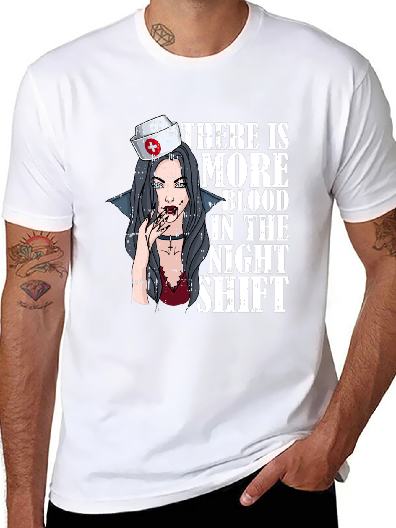 Vampire Nurse Night Shift T-Shirt