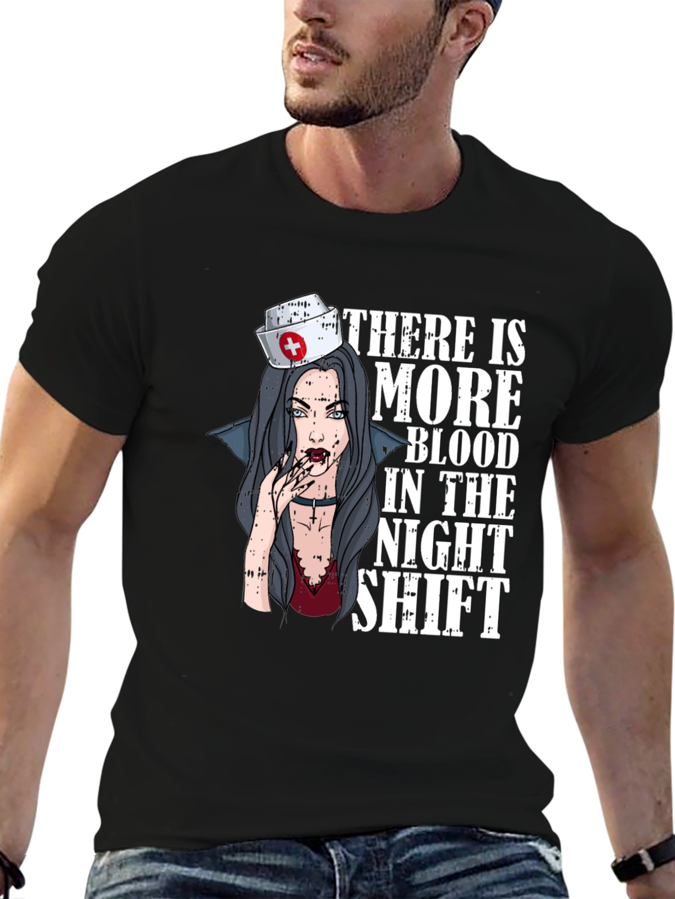 Vampire Nurse Night Shift T-Shirt