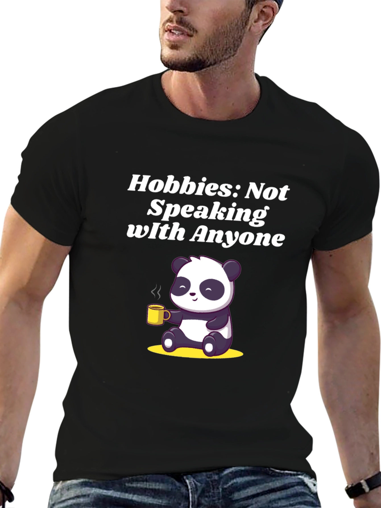 Hobbies: Not Speaking Panda T-Shirt