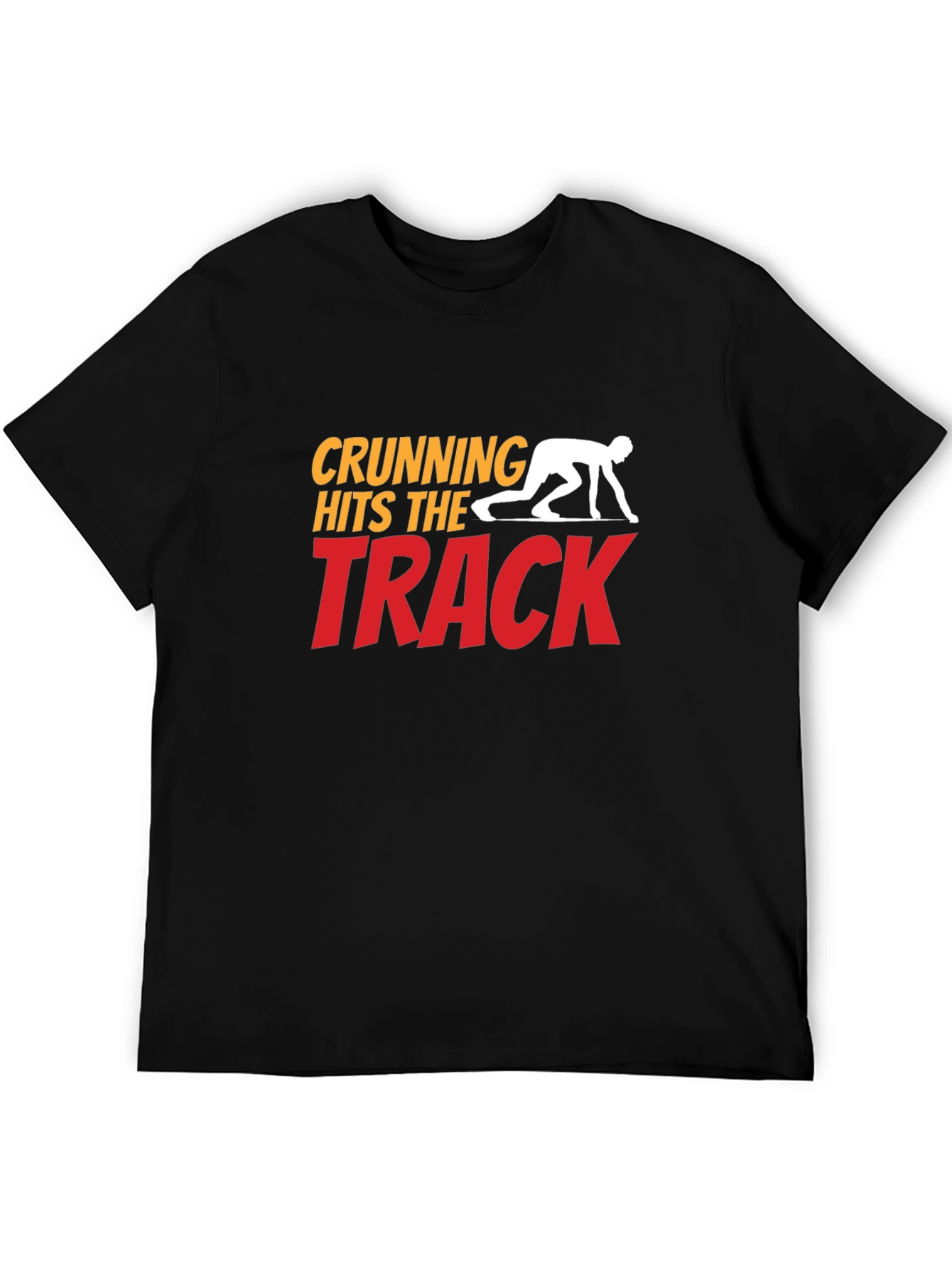 Crunning Hits the Track T-Shirt - Funny Running Tee