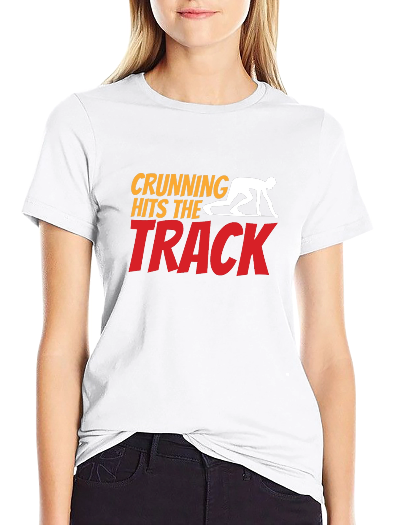 Crunning Hits the Track T-Shirt - Funny Running Tee