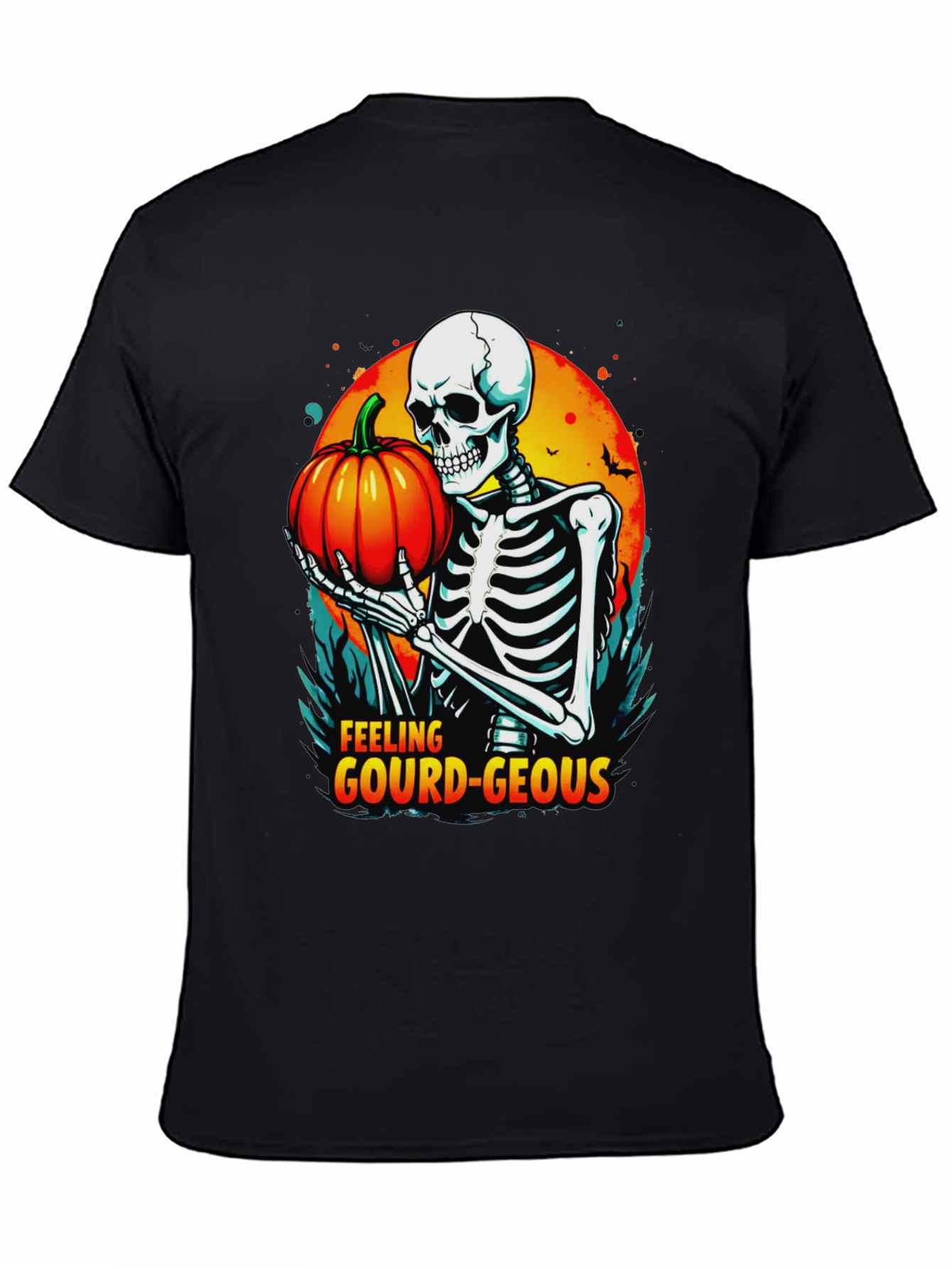 Feeling Gourd-Geous Halloween Skeleton T-Shirt