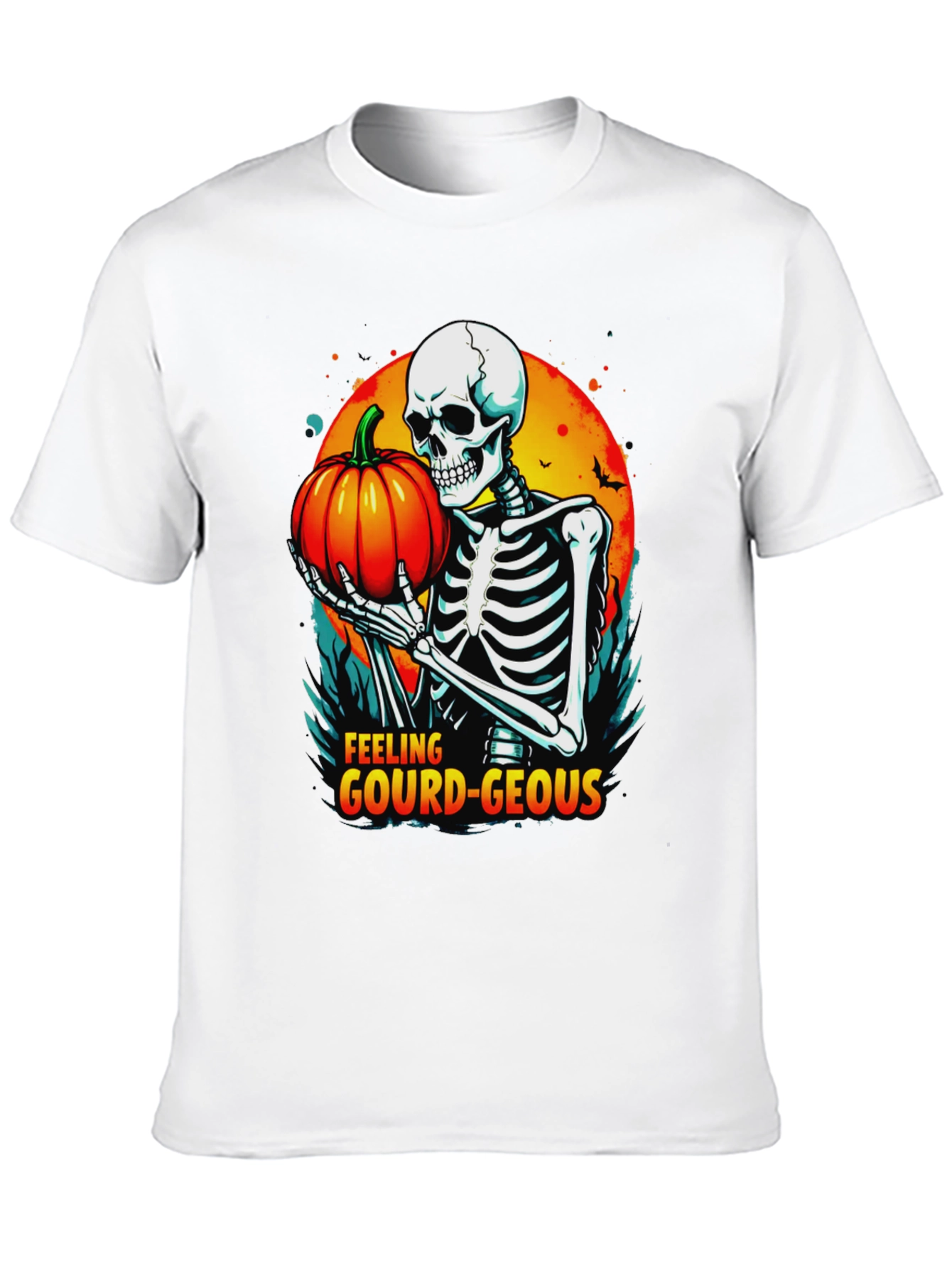 Feeling Gourd-Geous Halloween Skeleton T-Shirt