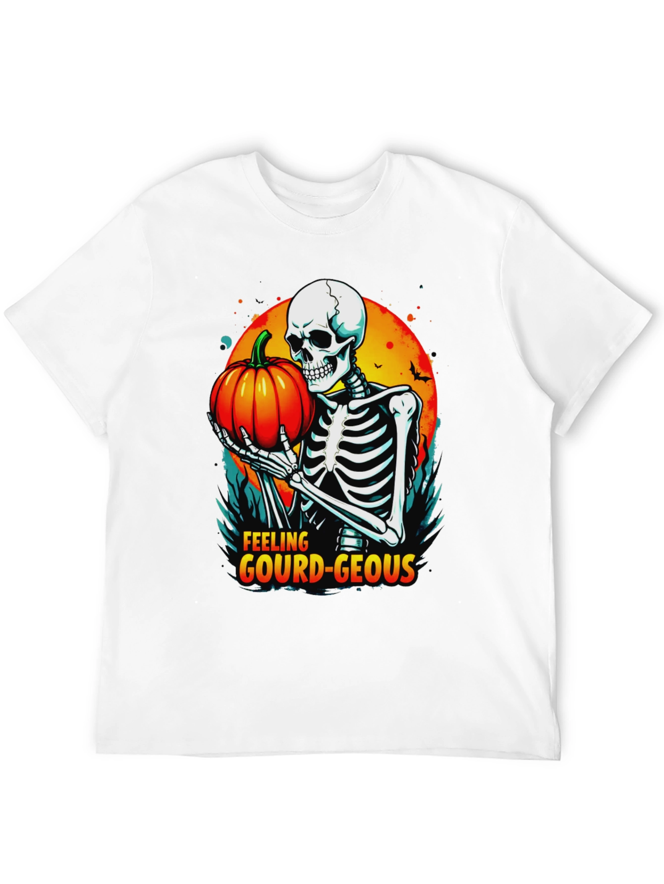 Feeling Gourd-Geous Halloween Skeleton T-Shirt