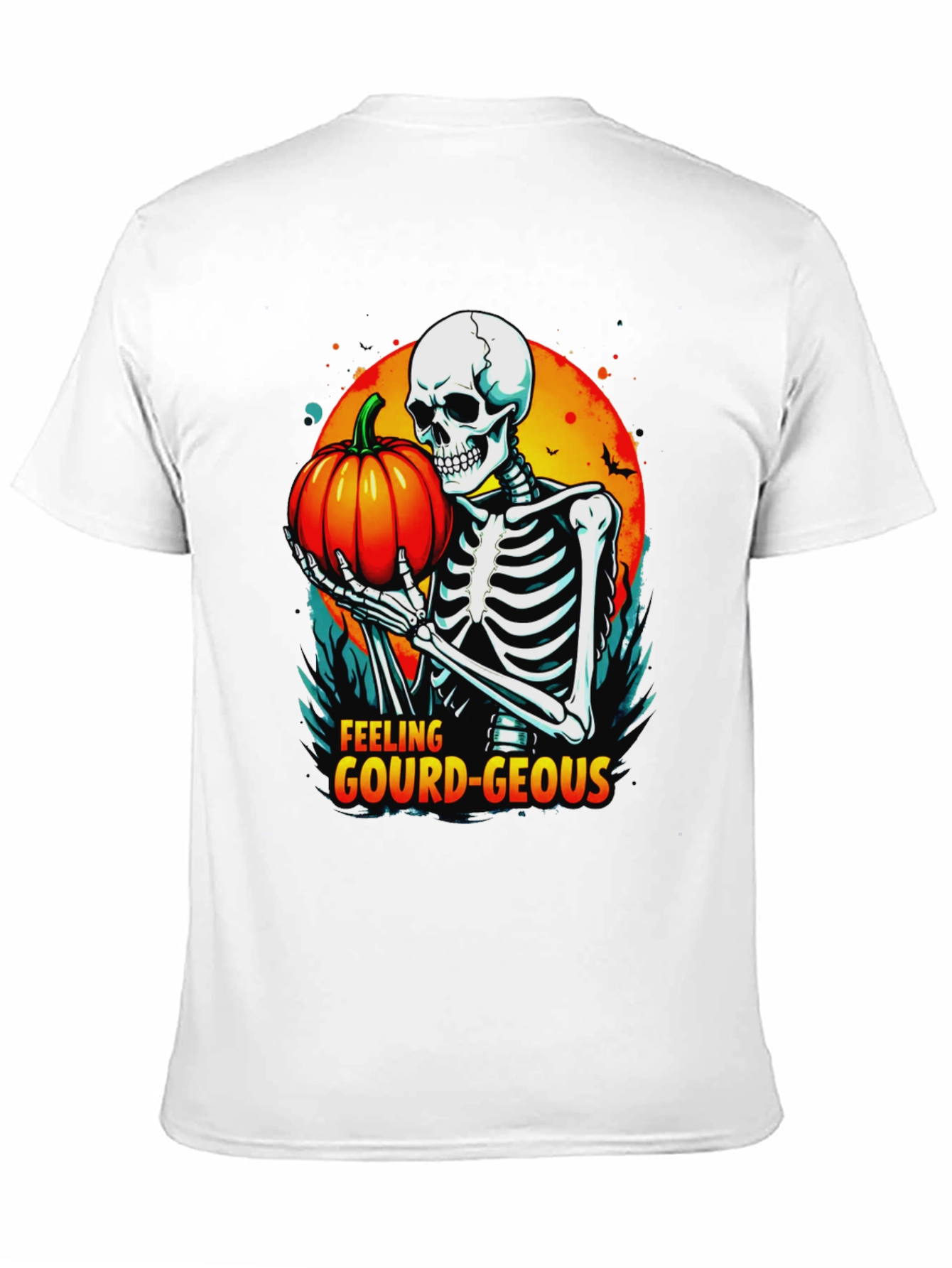 Feeling Gourd-Geous Halloween Skeleton T-Shirt