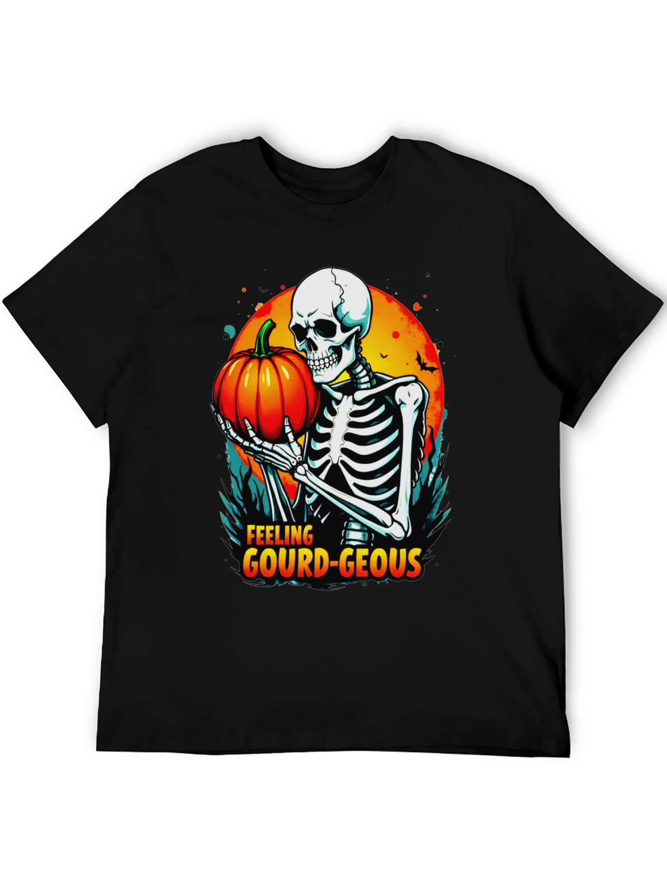 Feeling Gourd-Geous Halloween Skeleton T-Shirt