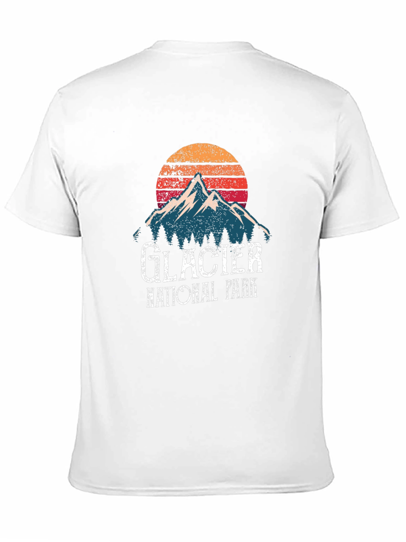 Glacier National Park Retro T-Shirt
