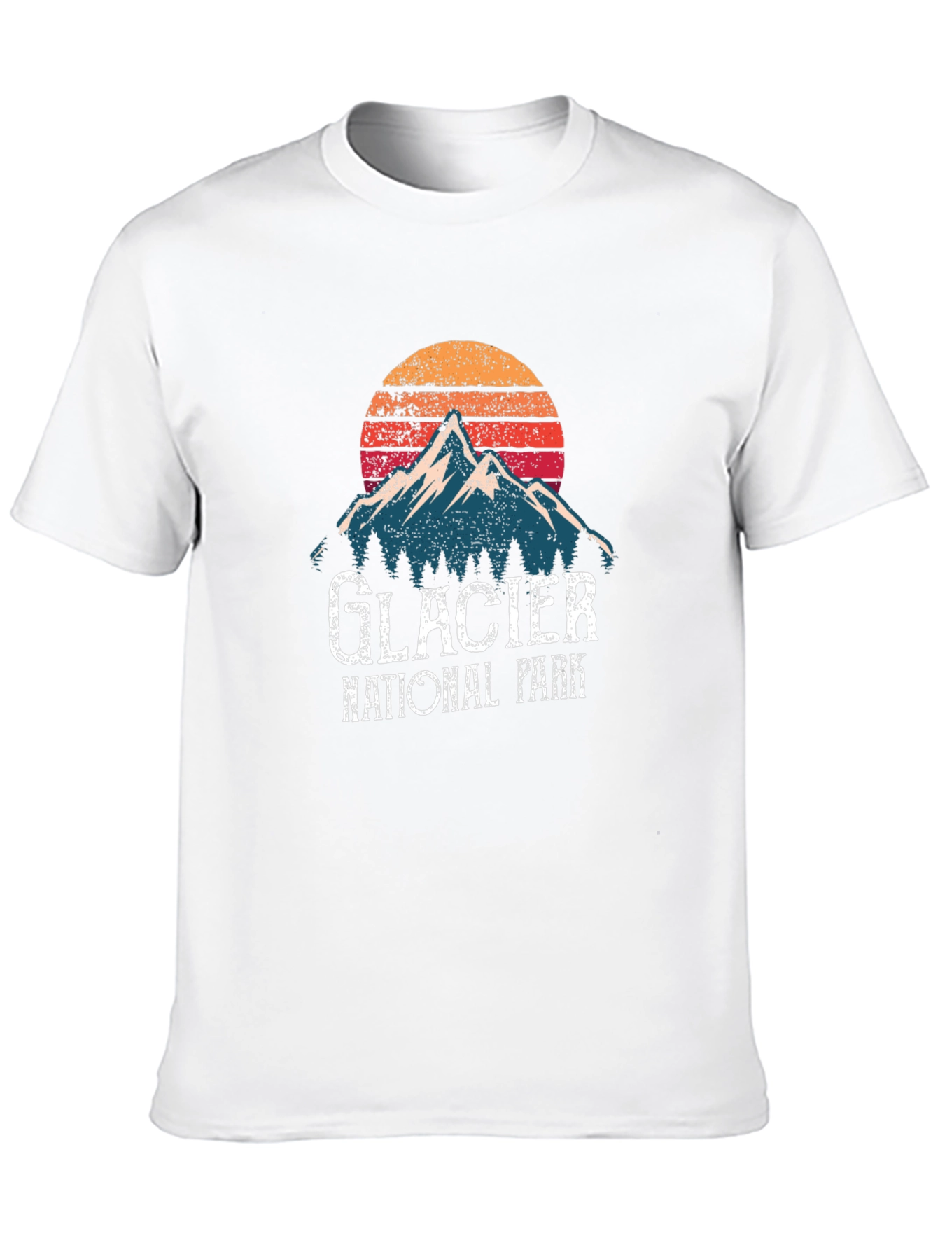Glacier National Park Retro T-Shirt