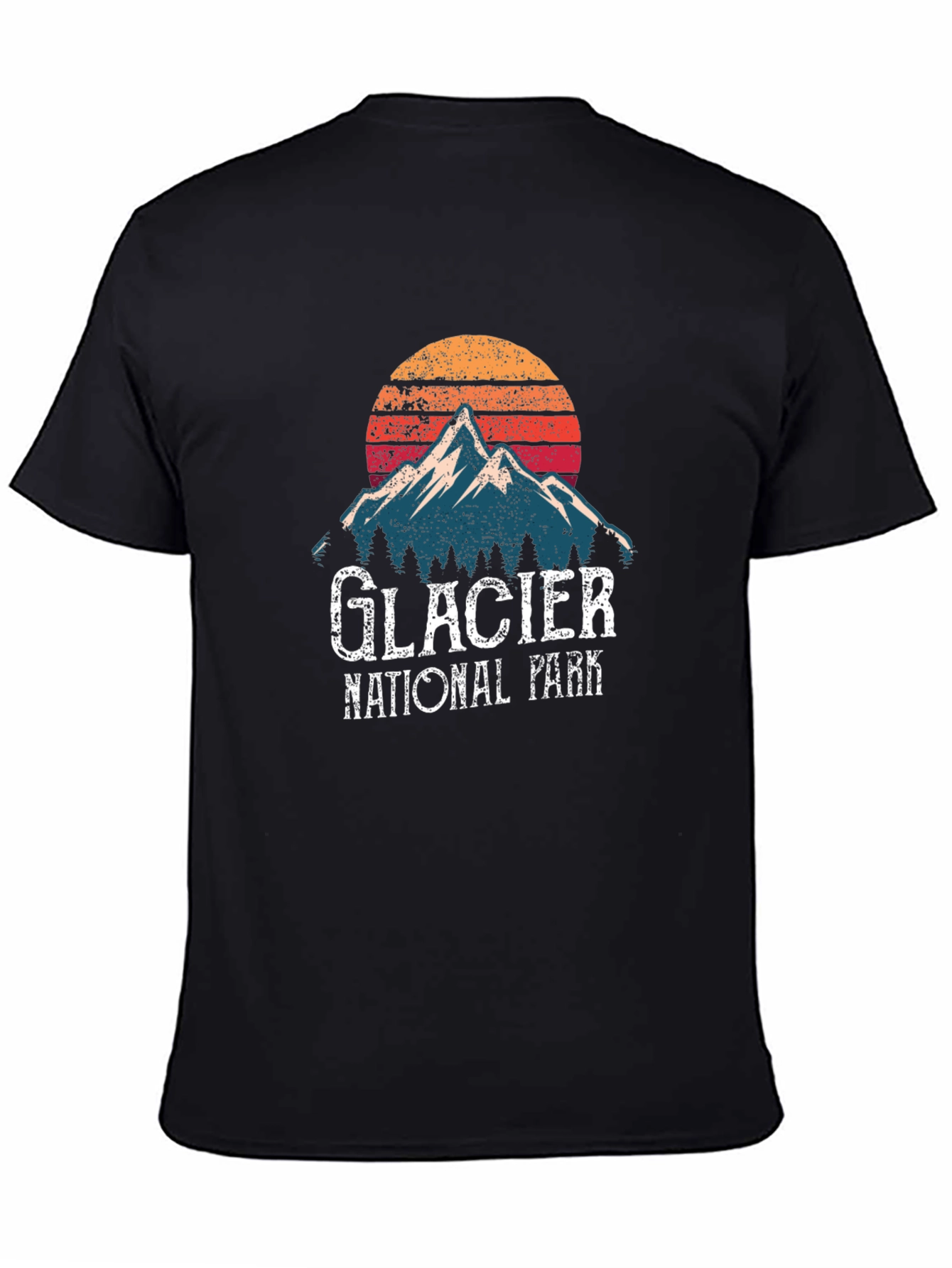 Glacier National Park Retro T-Shirt