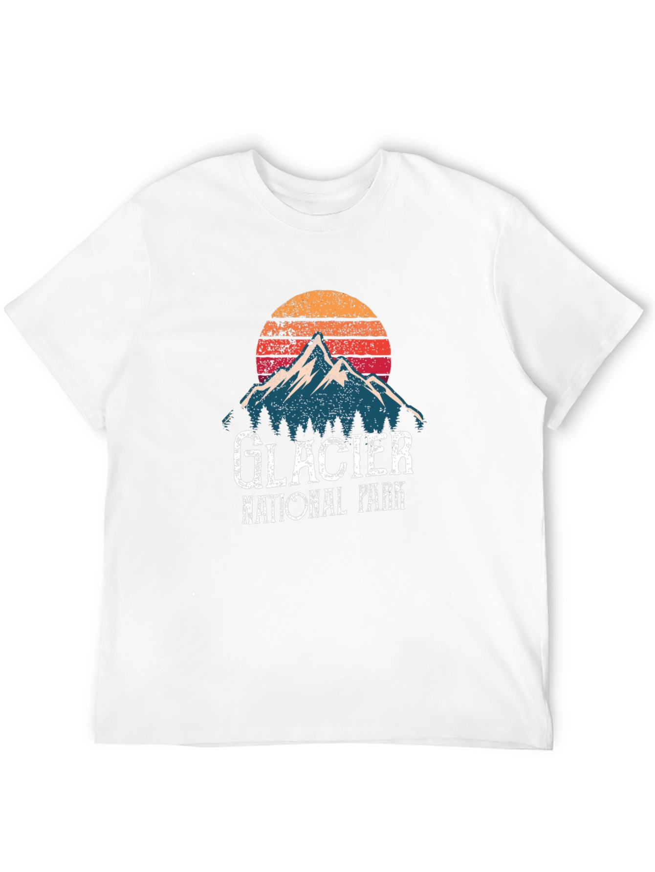 Glacier National Park Retro T-Shirt