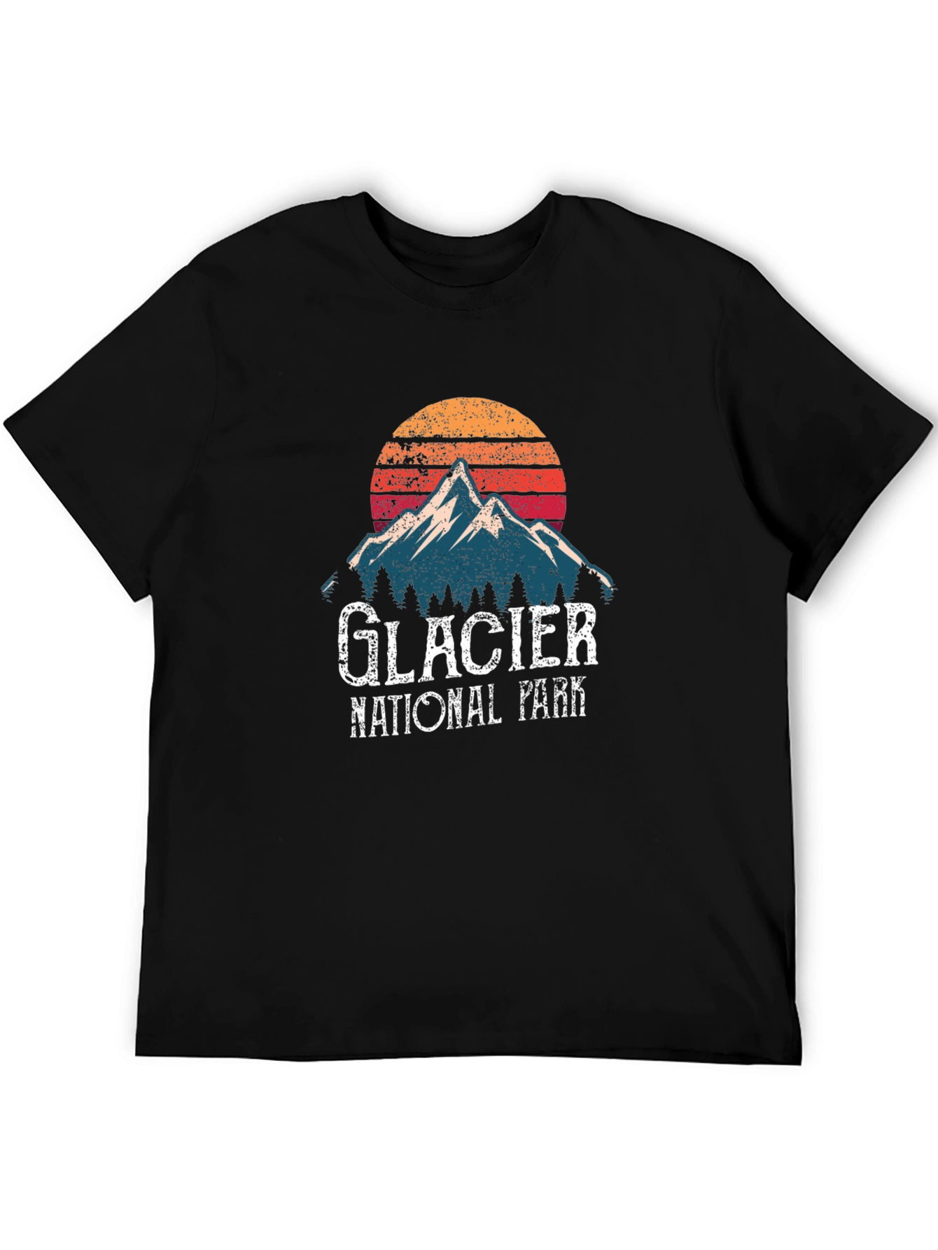 Glacier National Park Retro T-Shirt