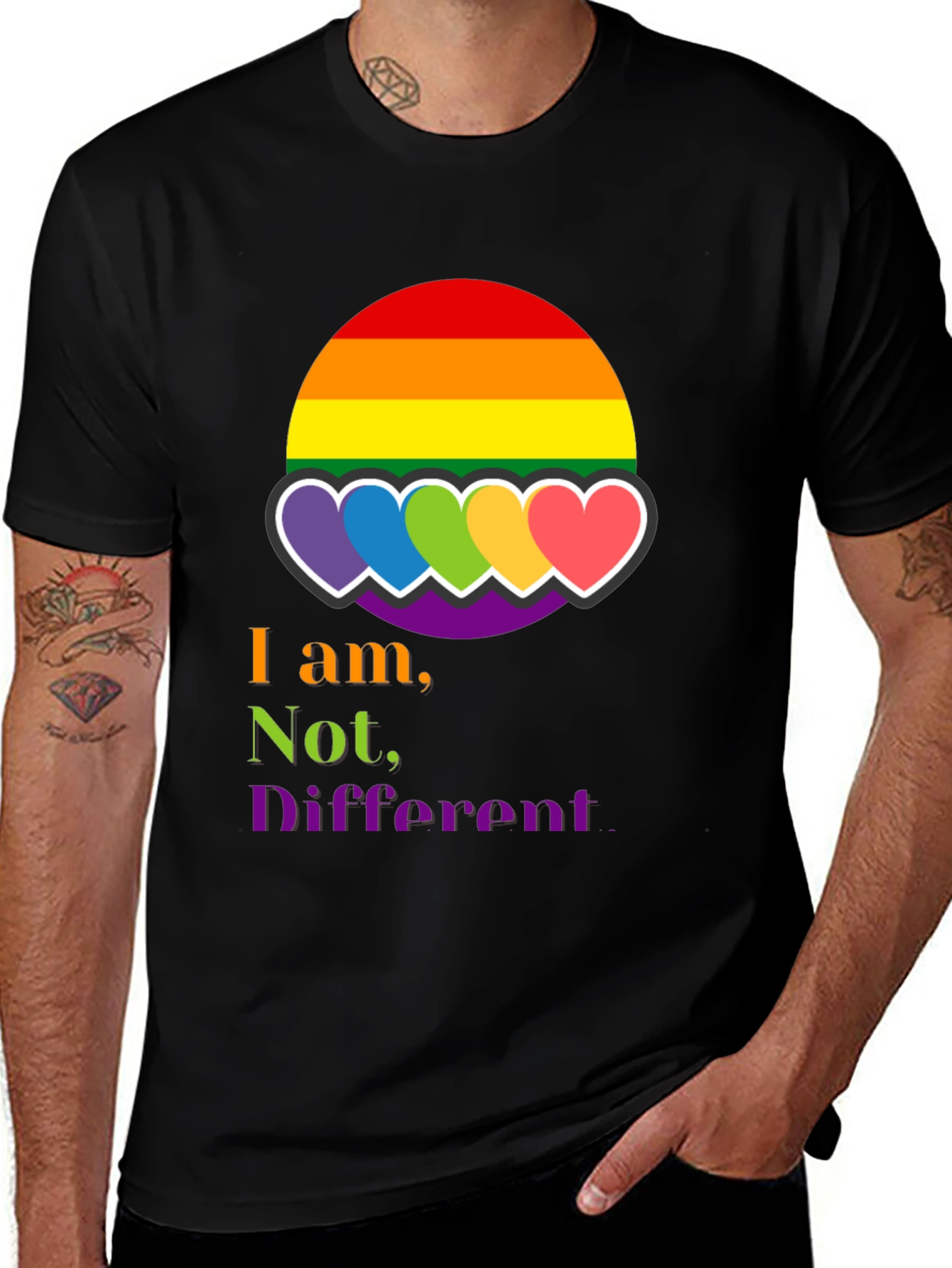 Inclusive Pride T-Shirt: I am Not Different
