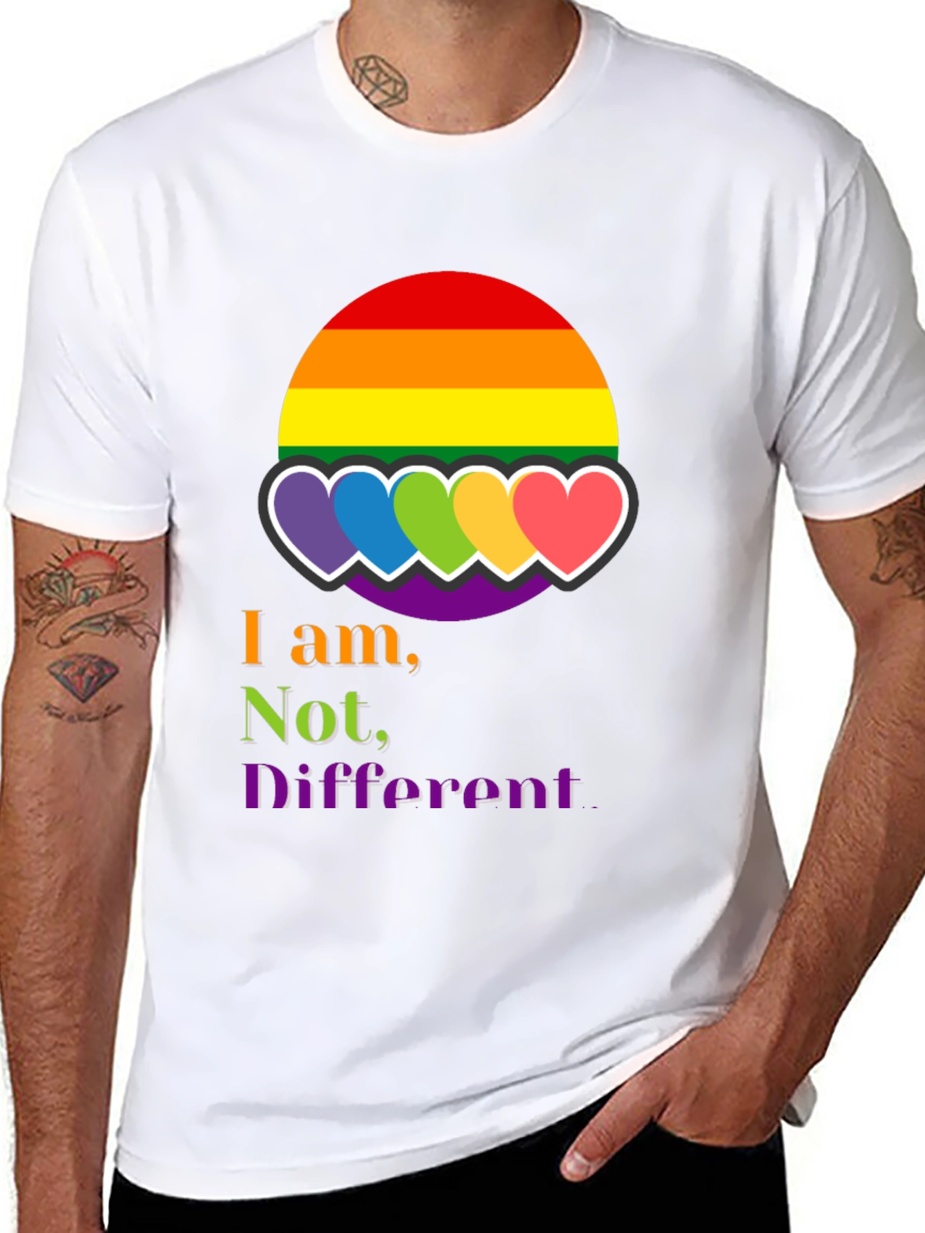 Inclusive Pride T-Shirt: I am Not Different