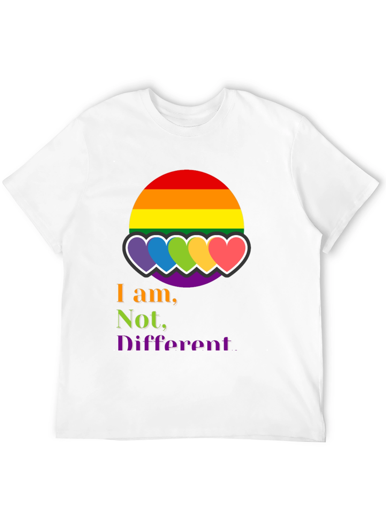 Inclusive Pride T-Shirt: I am Not Different