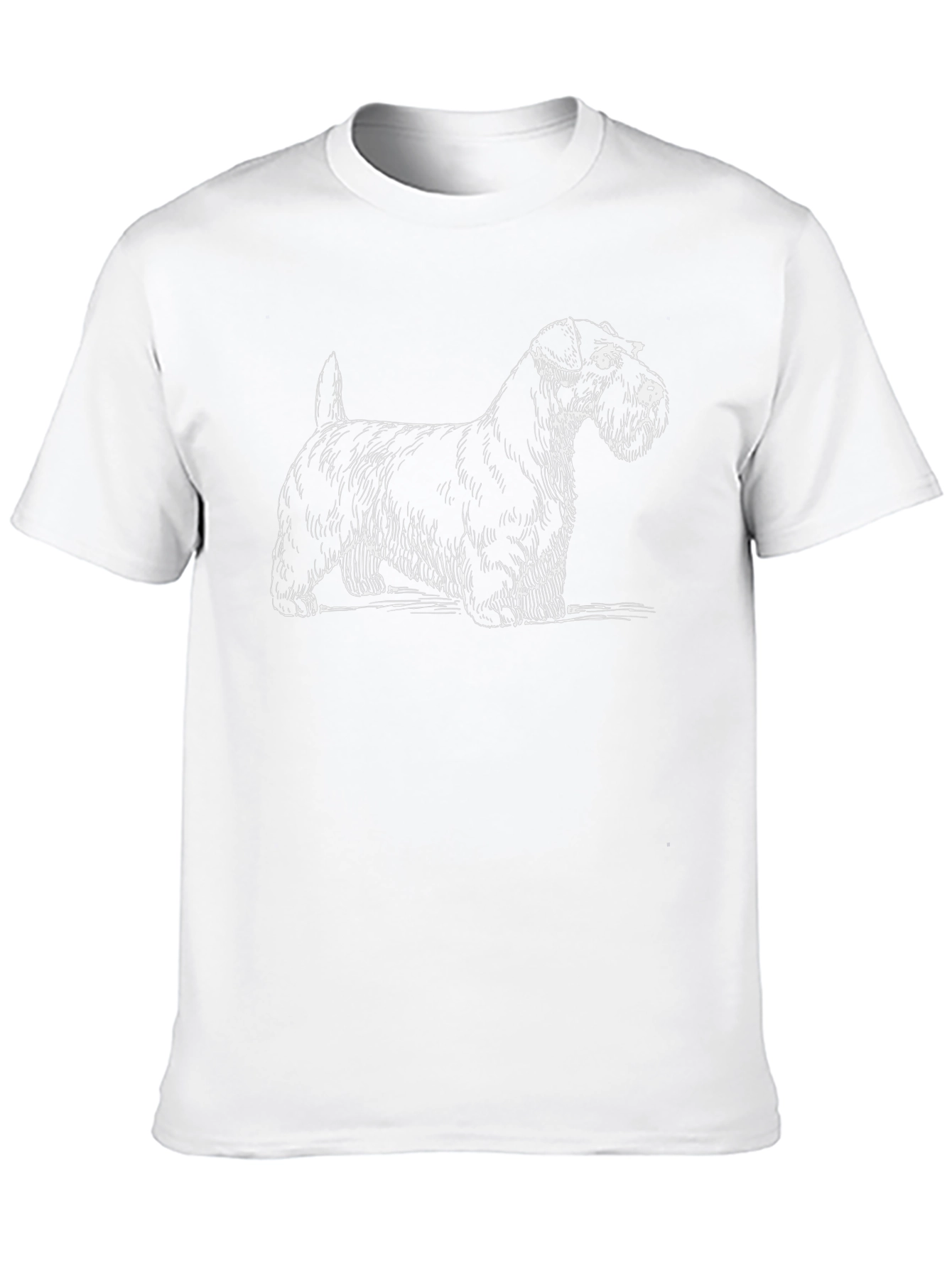 Scottish Terrier Graphic Tee - Black Cotton Casual Shirt